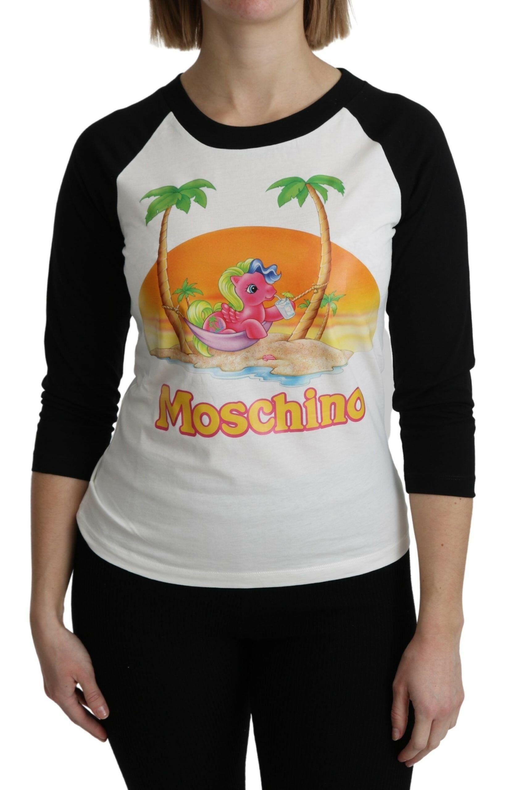 Moschino White Cotton T-shirt My Little Pony Top Tshirt.