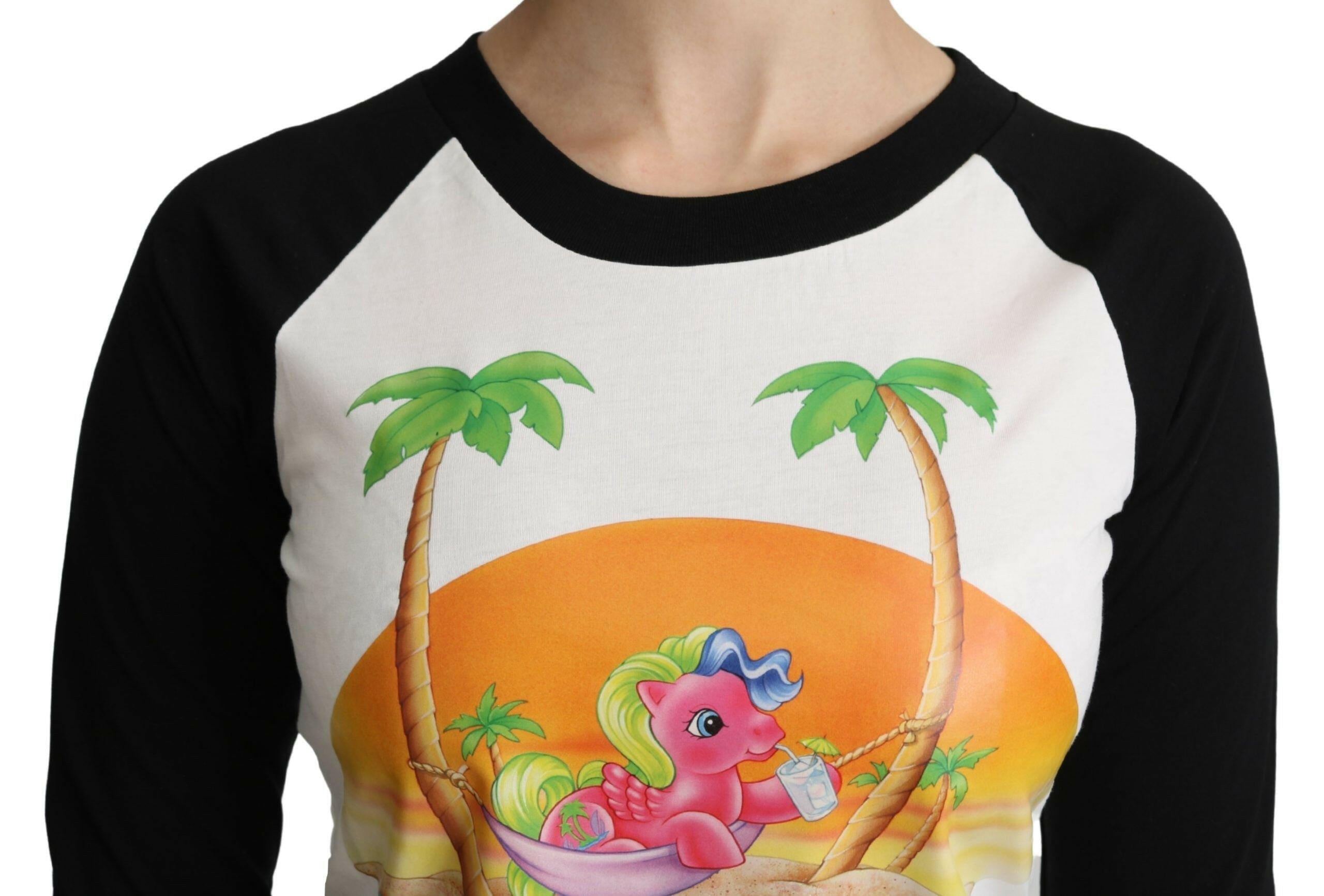 Moschino White Cotton T-shirt My Little Pony Top Tshirt.