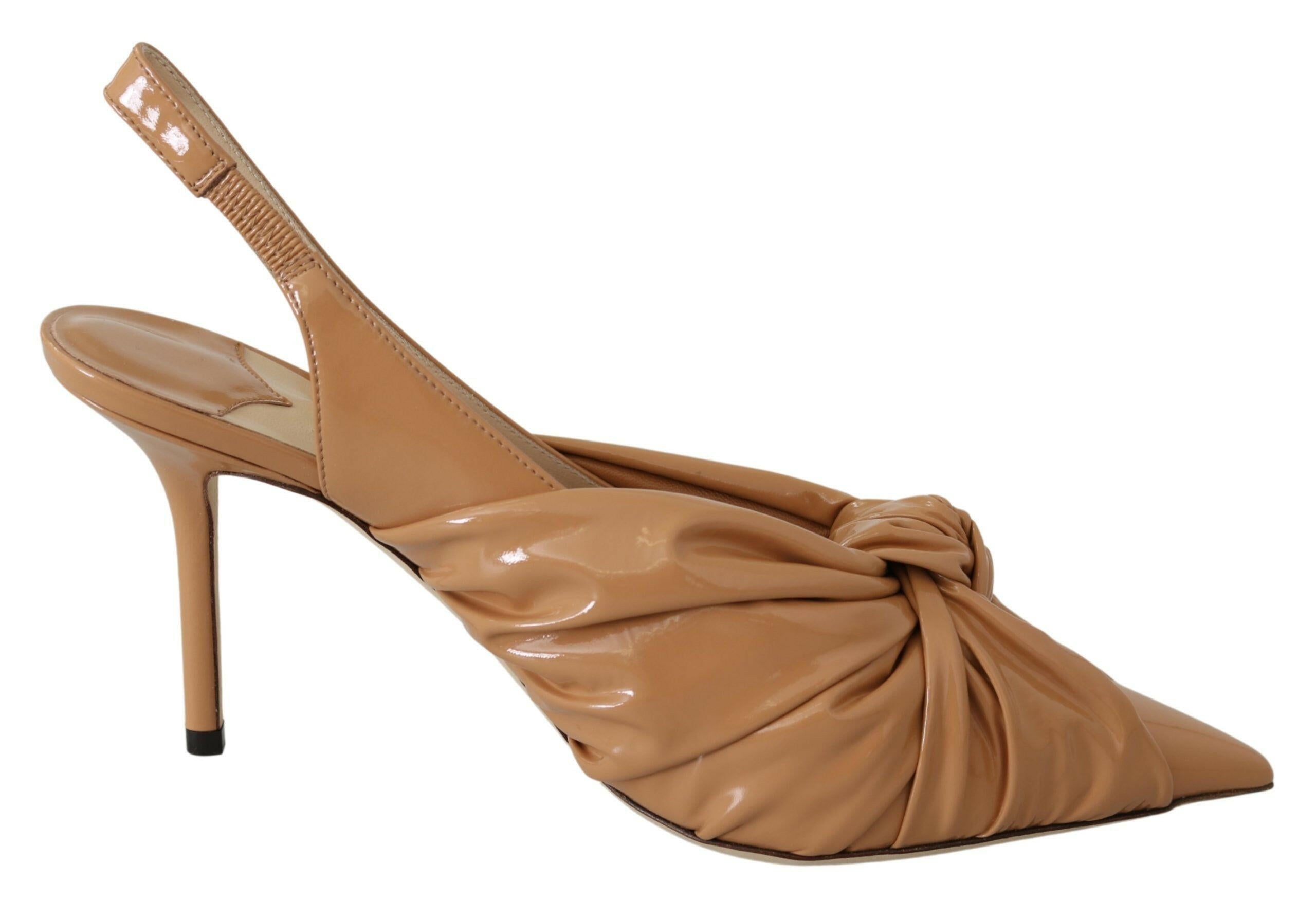 Jimmy Choo Elegant Pointed Toe Leather Pumps.