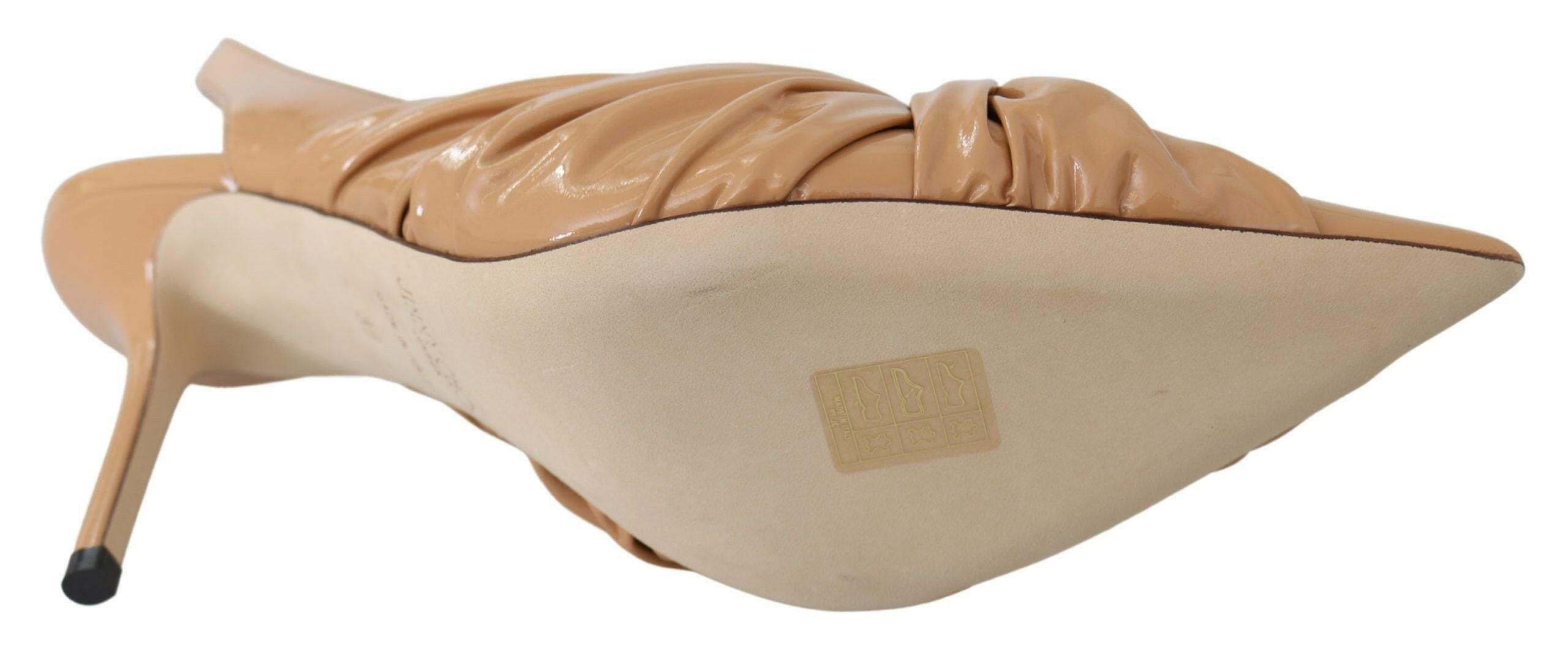 Jimmy Choo Elegant Pointed Toe Leather Pumps.