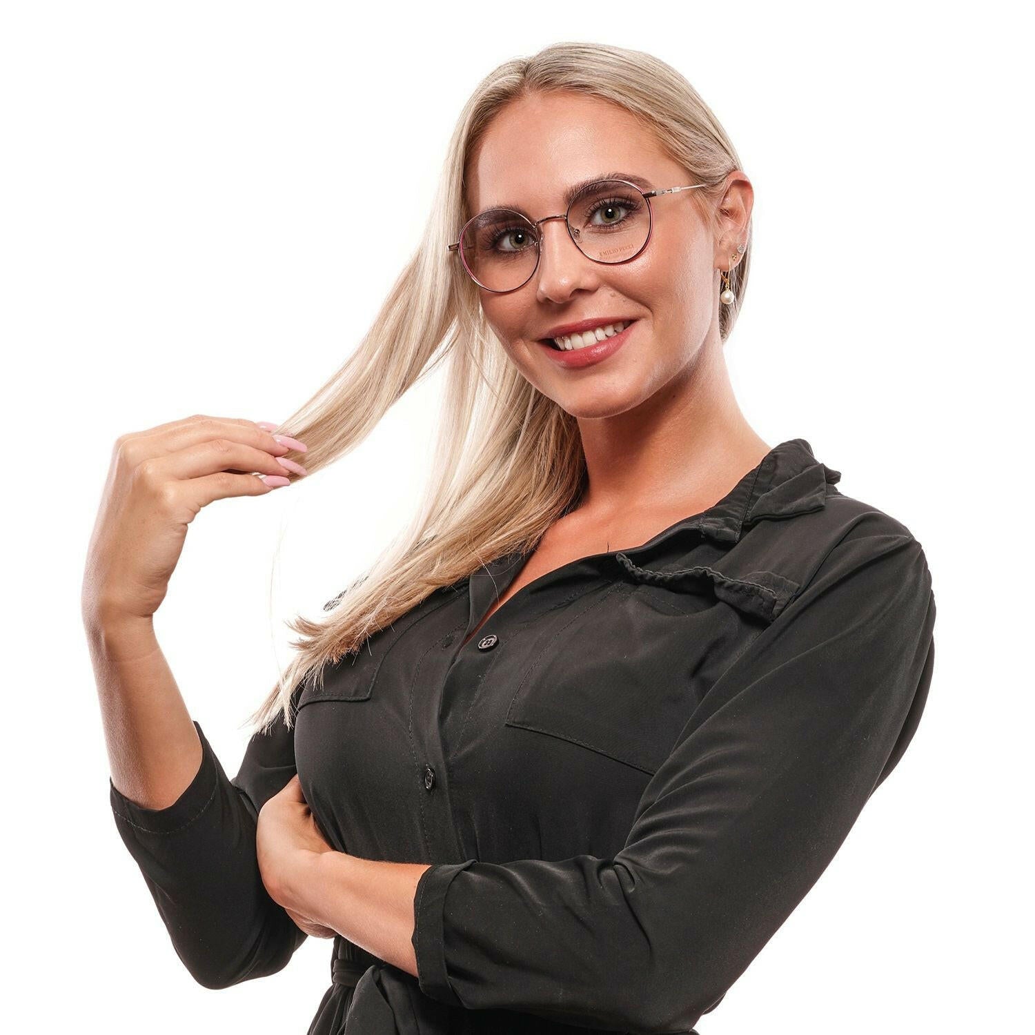 Emilio Pucci Gray Women Glasses Frame.