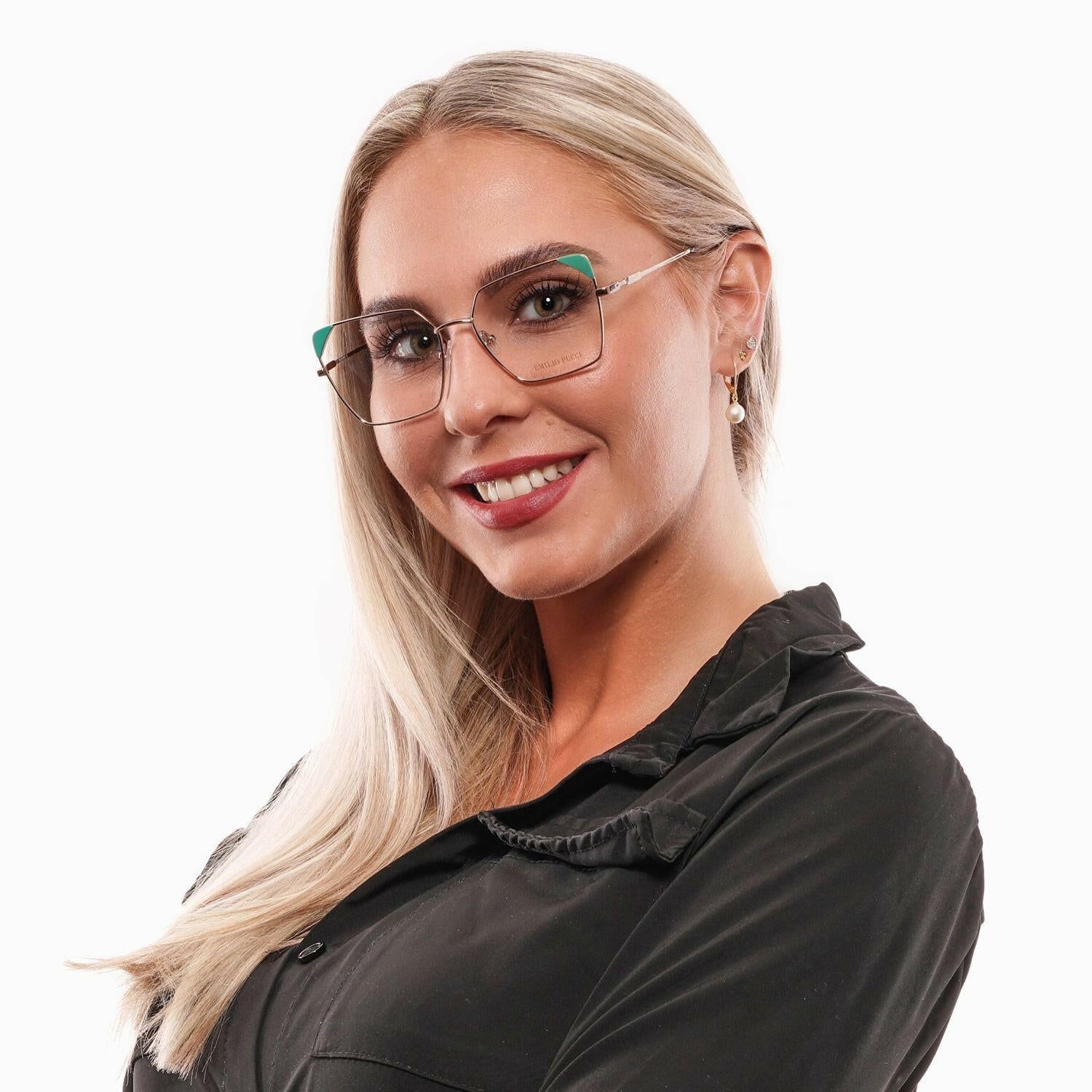 Emilio Pucci Radiant Gold Full-Rim Women's Sunglasses.