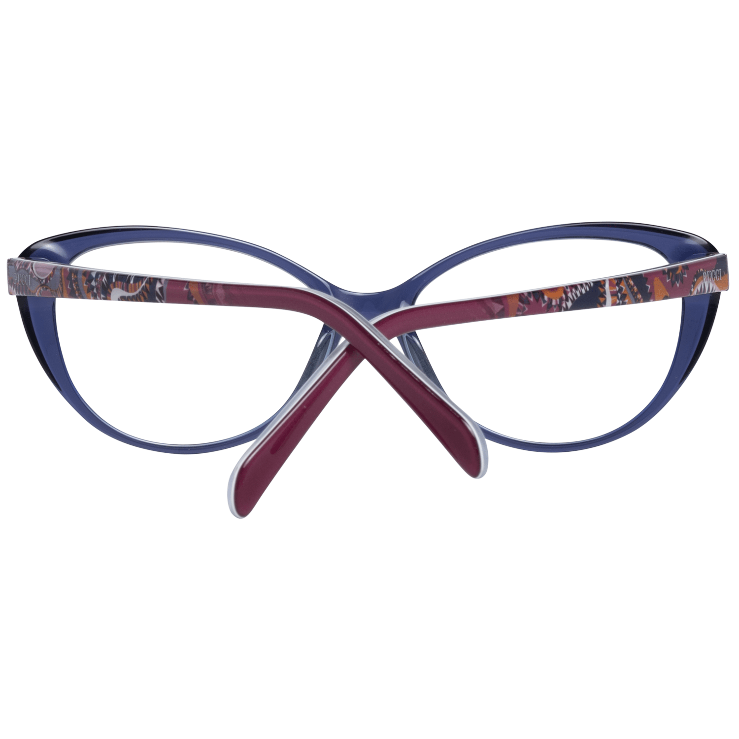 Emilio Pucci Chic Blue Full-Rim Designer Women's Eyewear.