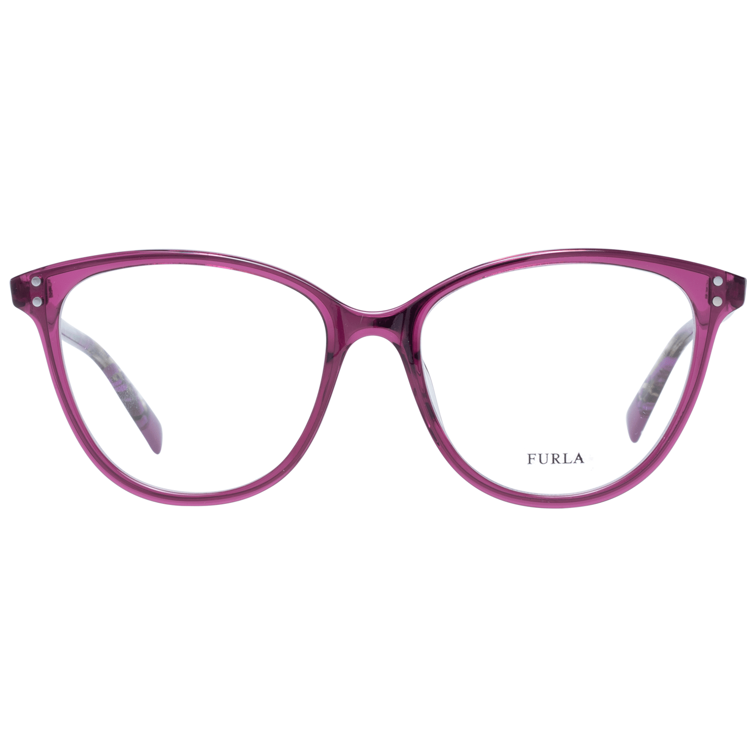 Furla Elegant Cat Eye Purple Eyeglasses for Women.