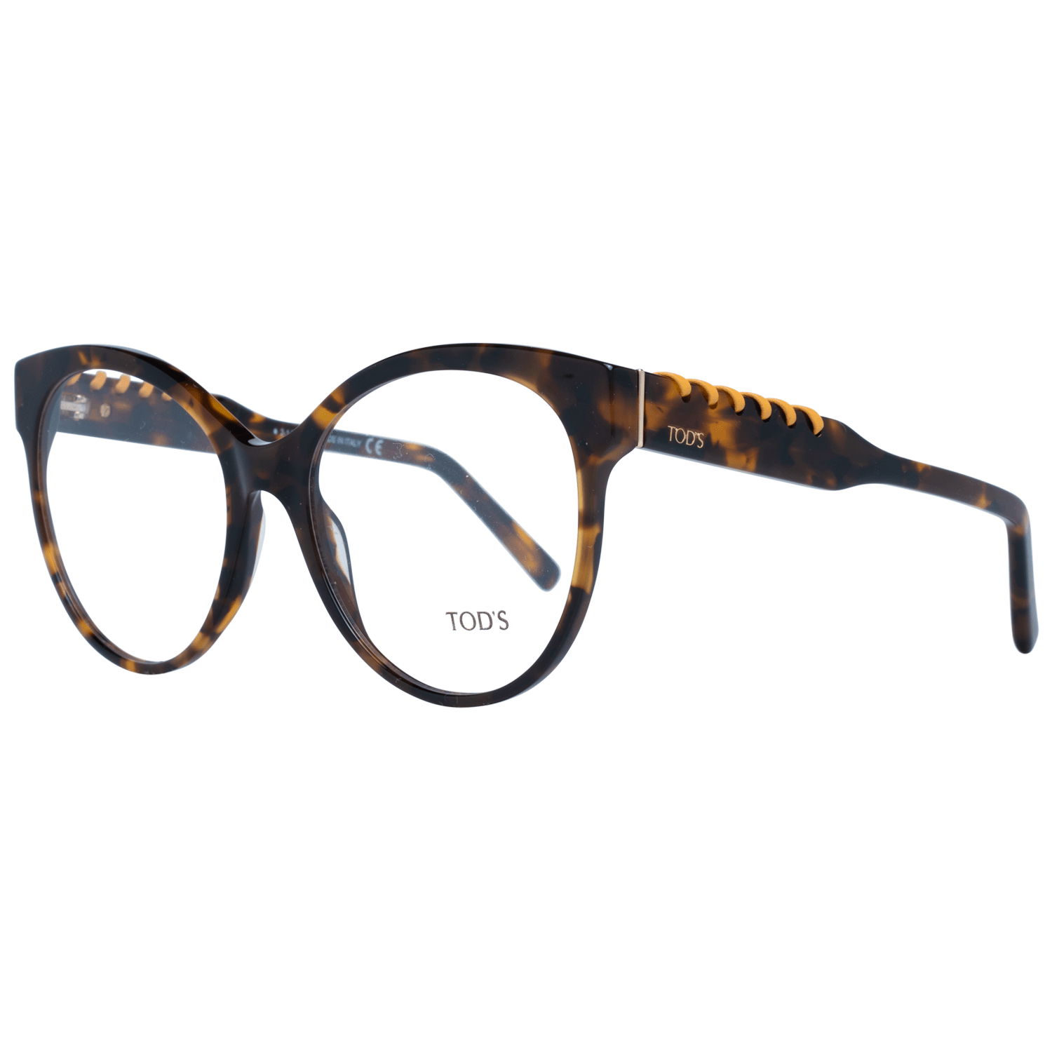 Tod's Chic Brown Round Full-Rim Women's Glasses.