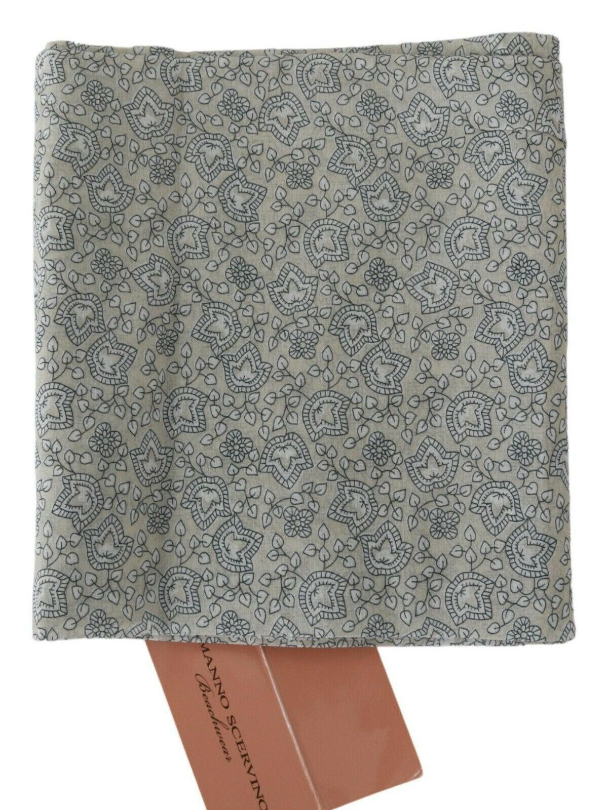 Ermanno Scervino Beige Blue Belt Wrap Beachwear Waist.