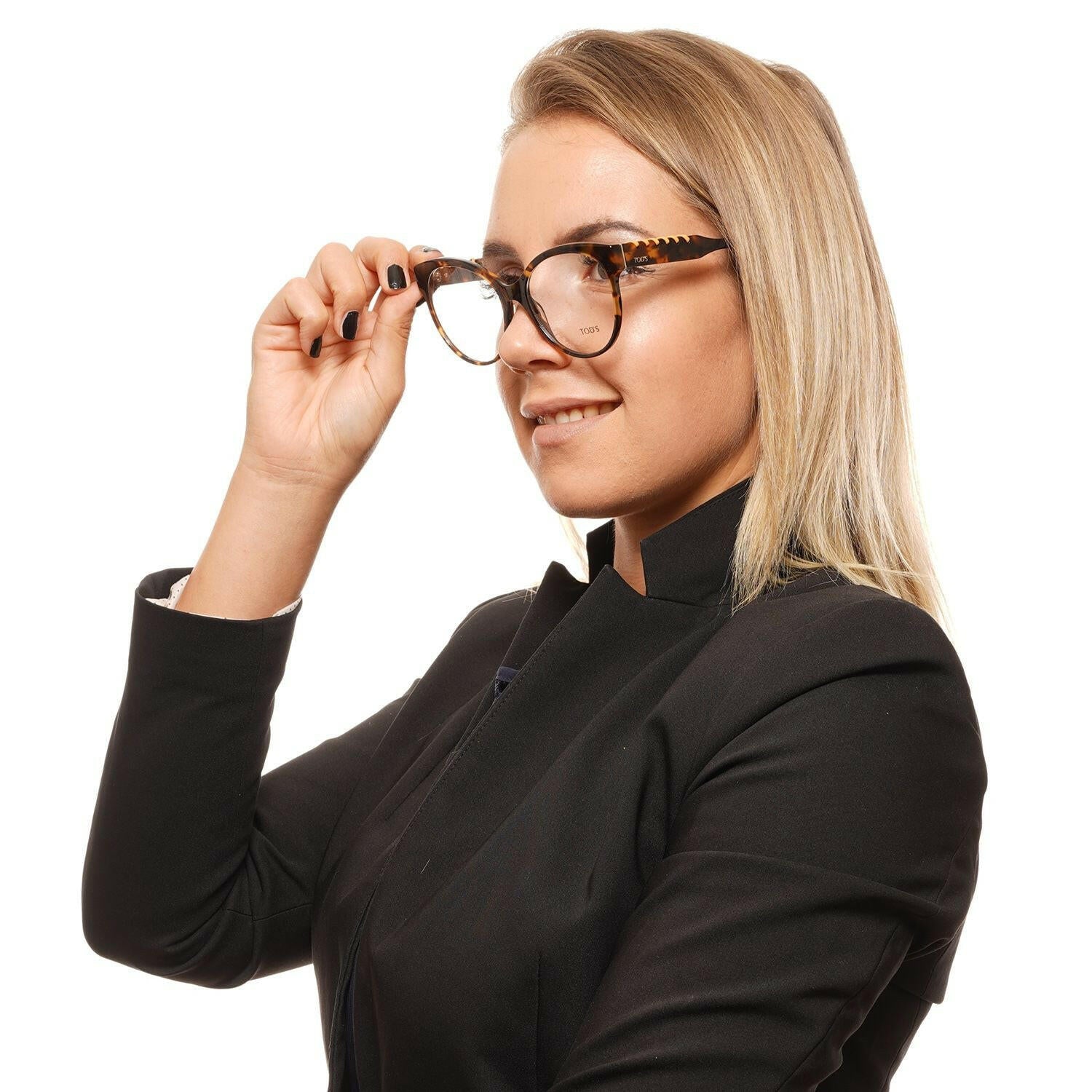 Tod's Chic Brown Round Full-Rim Women's Glasses.