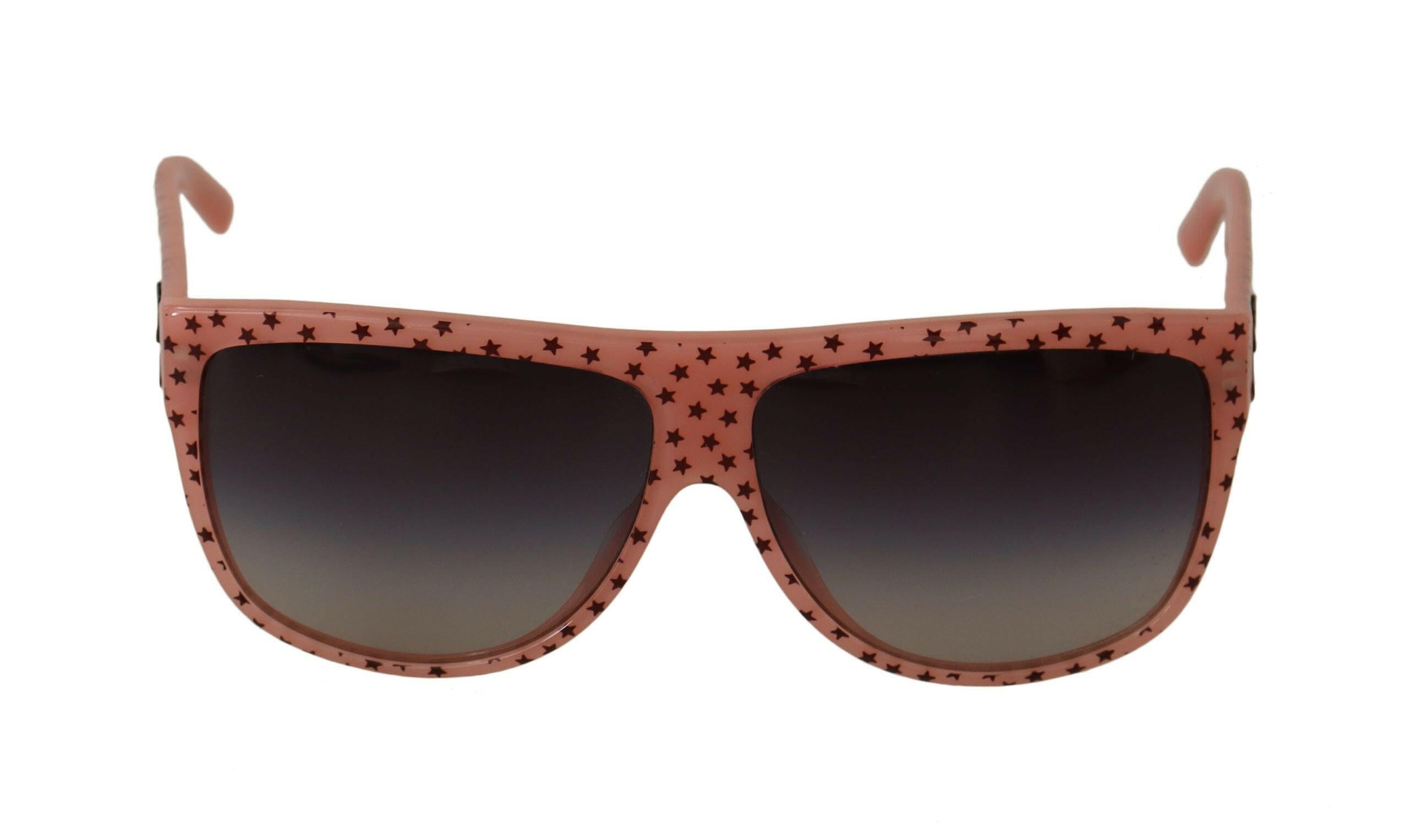 Dolce & Gabbana Brown Stars Acetate Frame Women Shades Sunglasses.