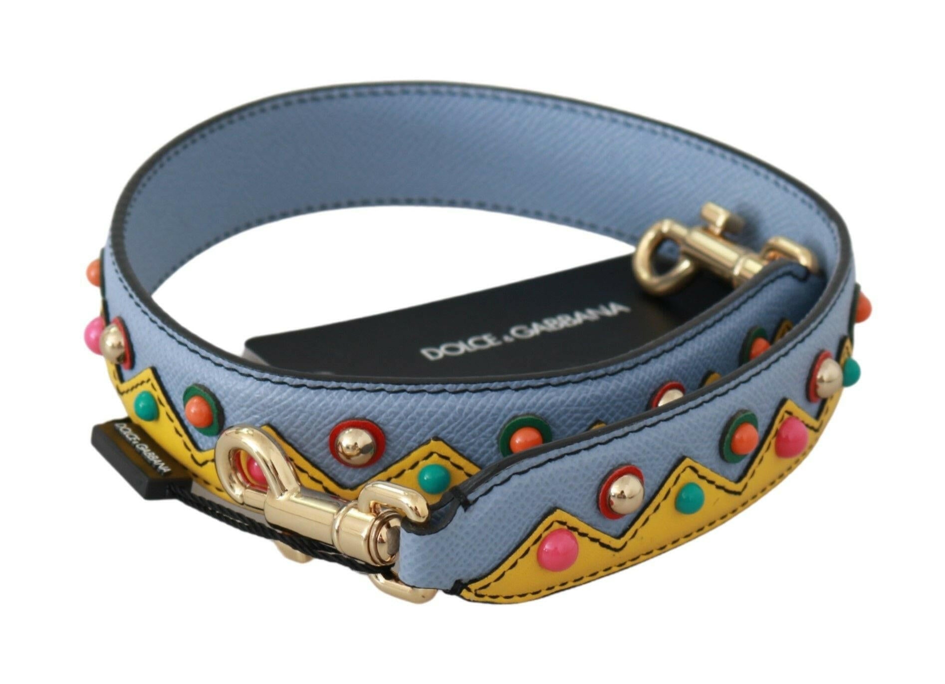 Dolce & Gabbana Blue Handbag Accessory Shoulder Strap Leather.