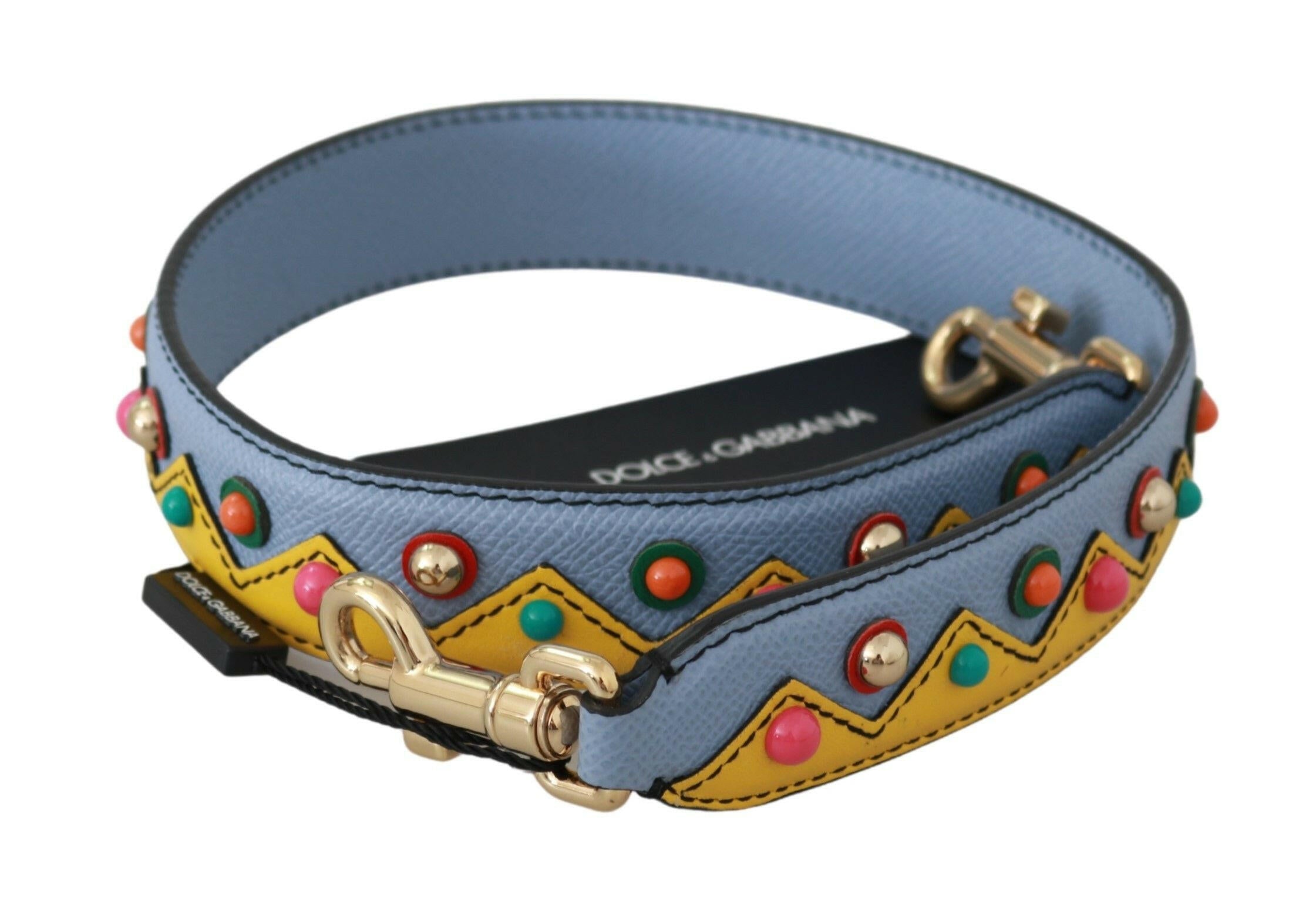Dolce & Gabbana Blue Handbag Accessory Shoulder Strap Leather.