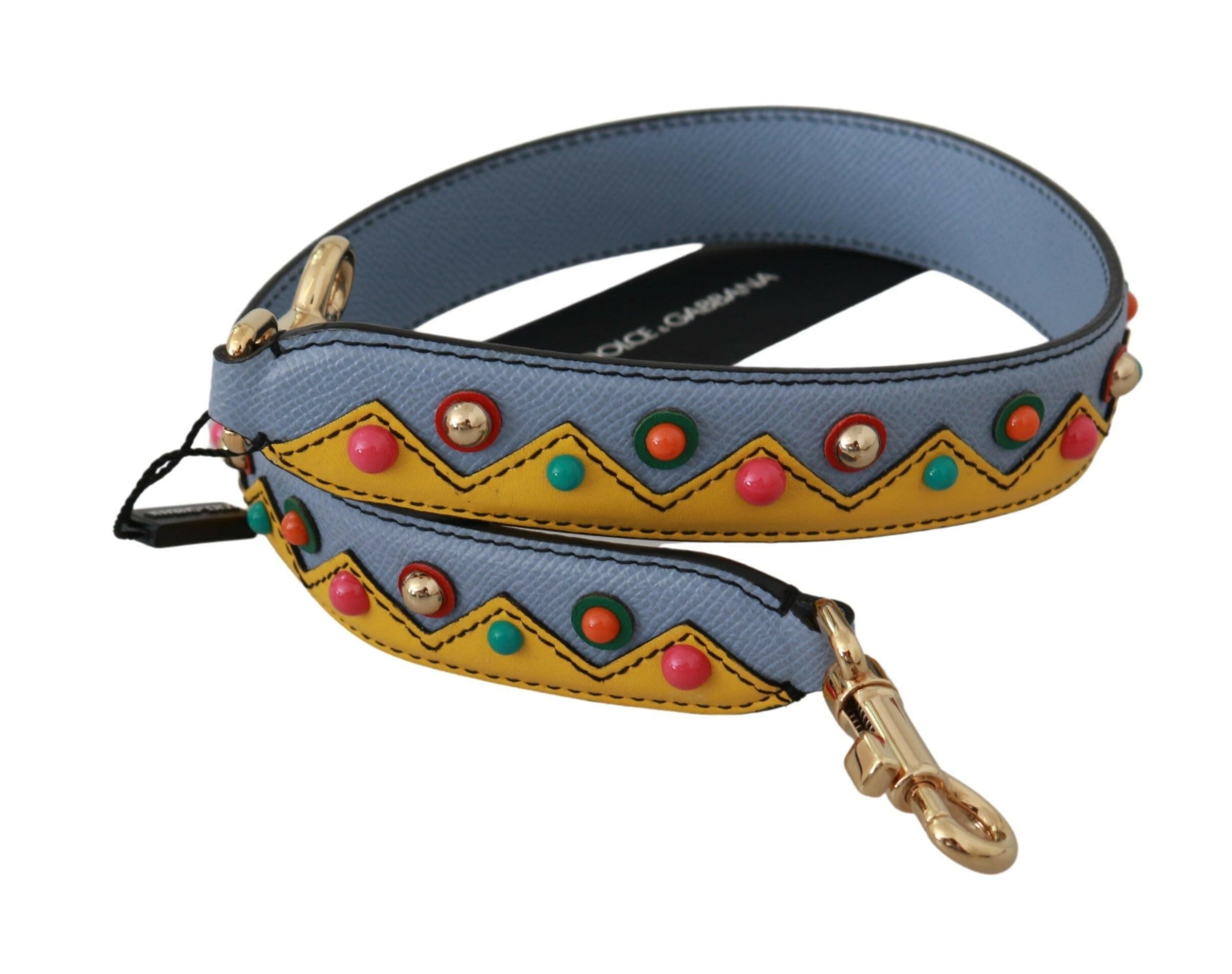 Dolce & Gabbana Blue Handbag Accessory Shoulder Strap Leather.
