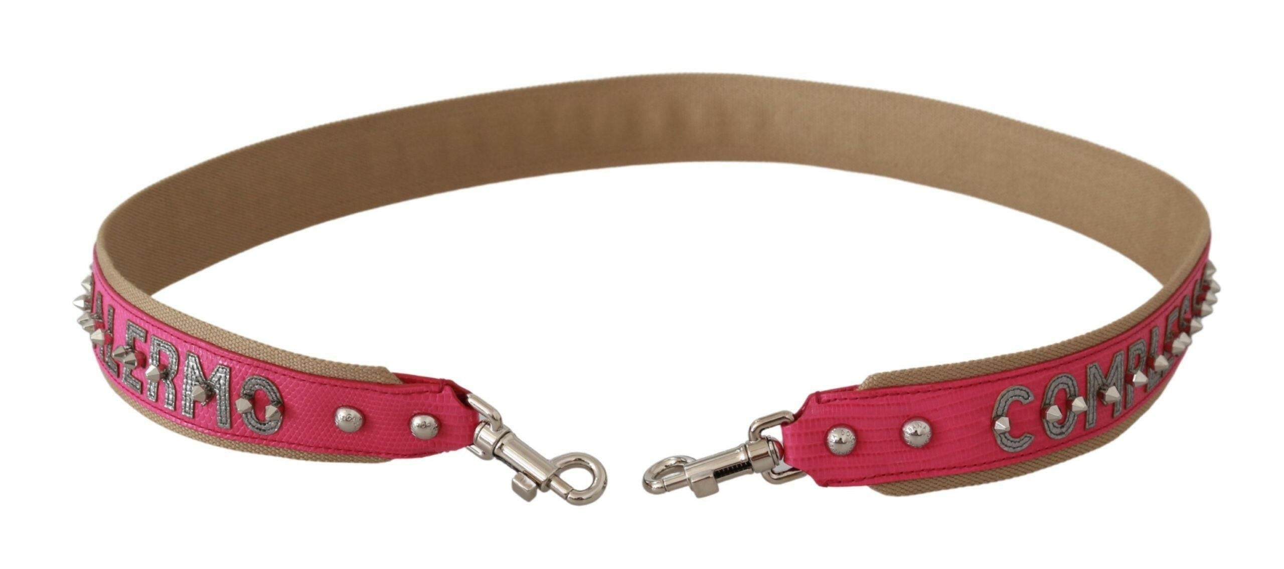 Dolce & Gabbana Pink Handbag Accessory Leather Shoulder Strap.