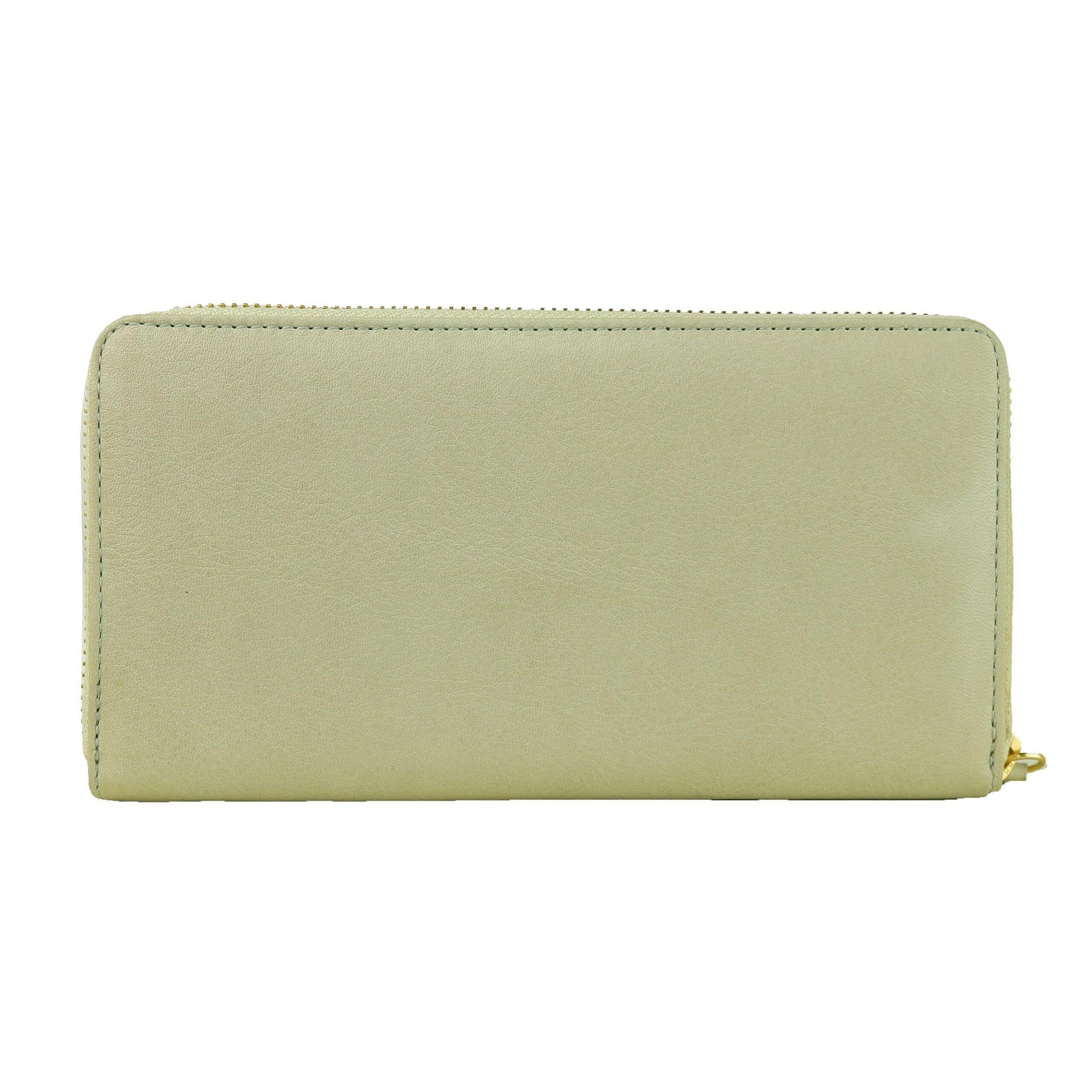 Cavalli Class Gray Calfskin Women Wallet.