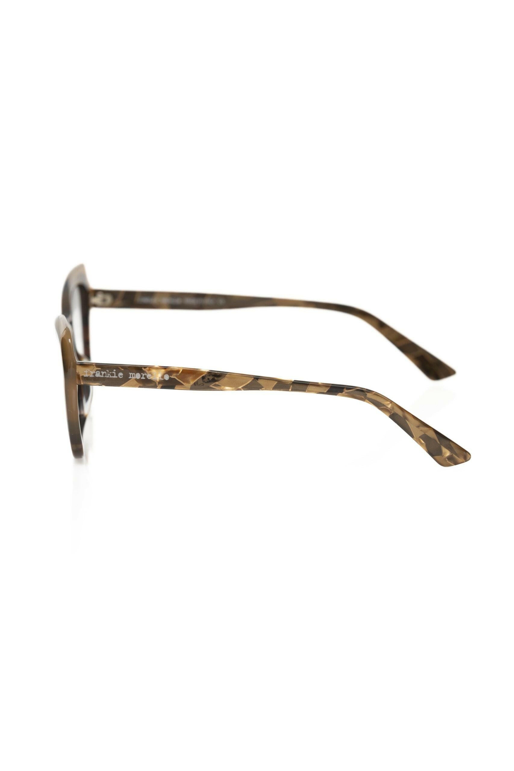 Frankie Morello Beige Acetate Women Eyeglass Frame.