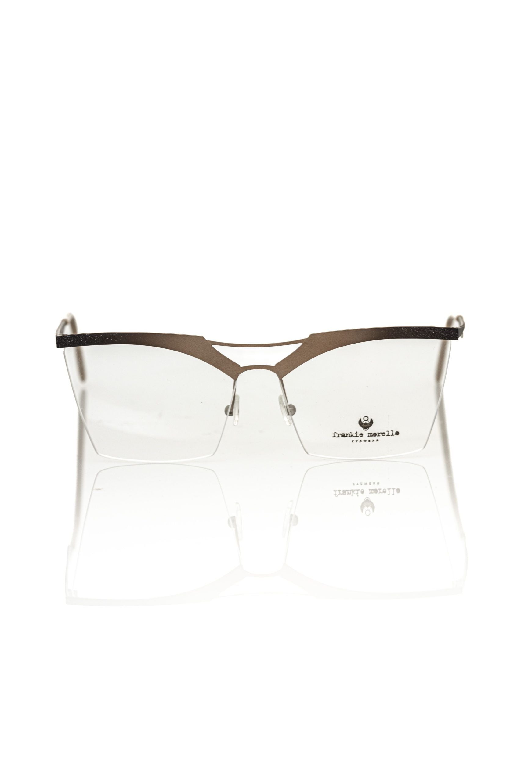 Frankie Morello Gold Metallic Women's Eyeglass Frame.
