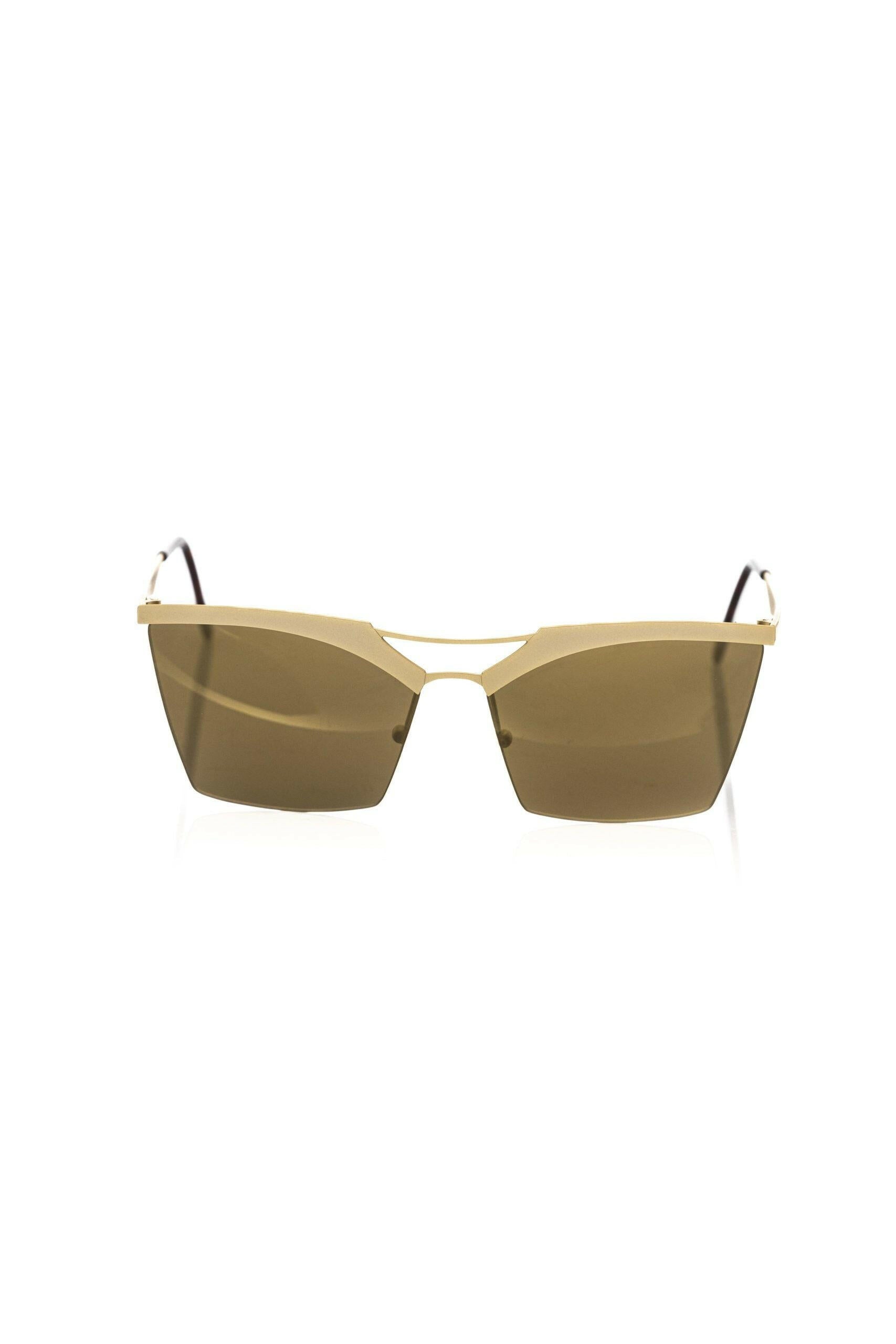 Frankie Morello Gold Metallic Fibre Women's Sunglasses.