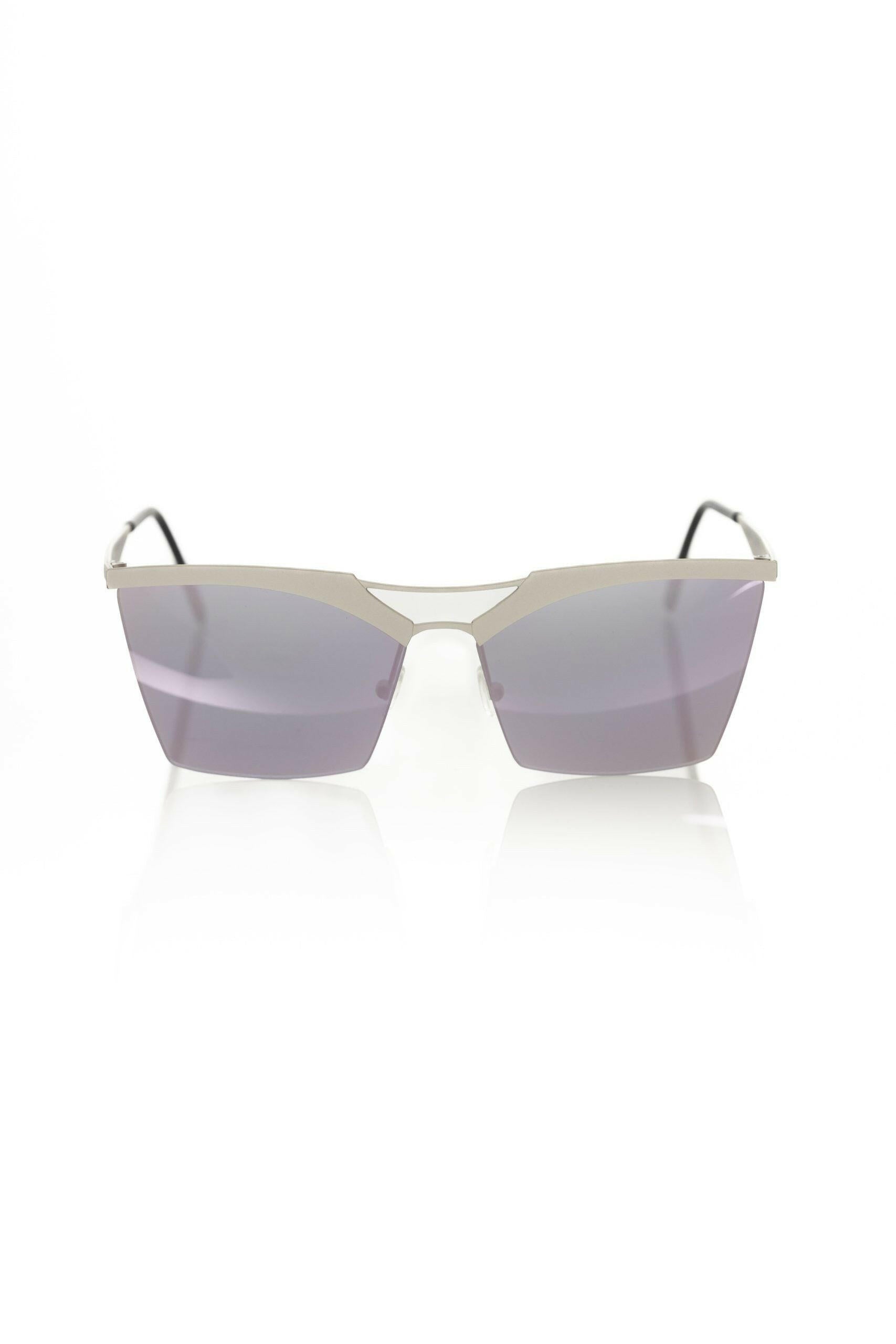 Frankie Morello Silver Metallic Women Sunglass.