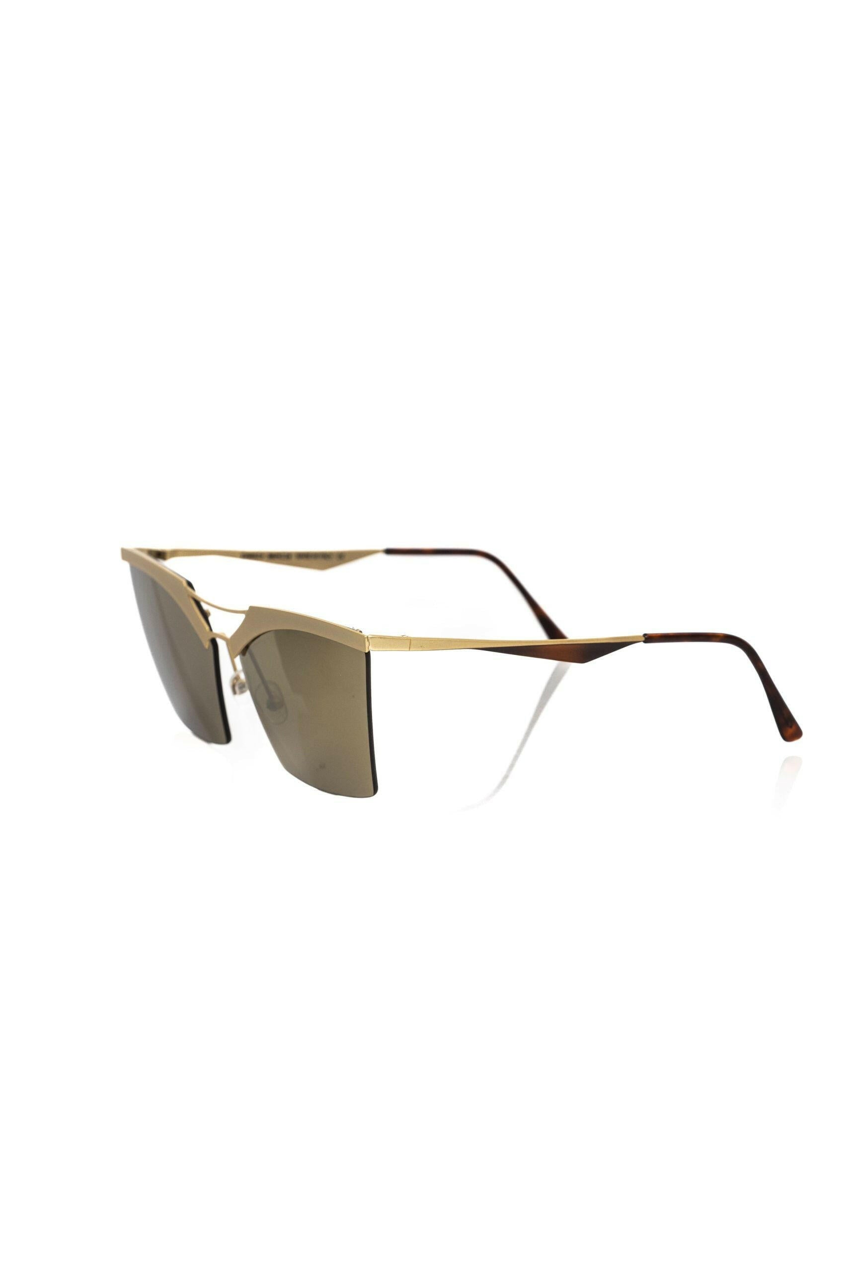 Frankie Morello Gold Metallic Fibre Women's Sunglasses.