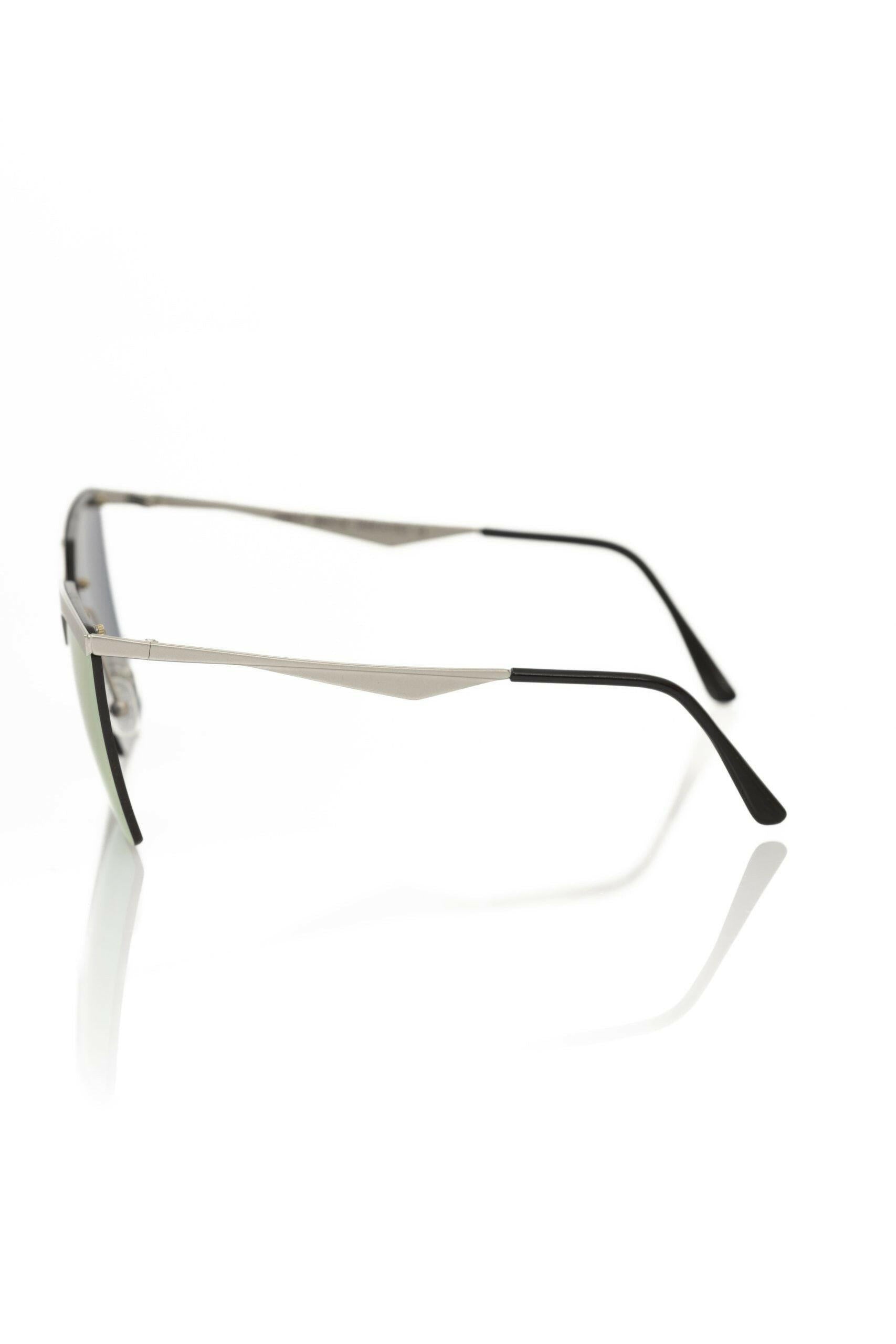 Frankie Morello Silver Metallic Women Sunglass.