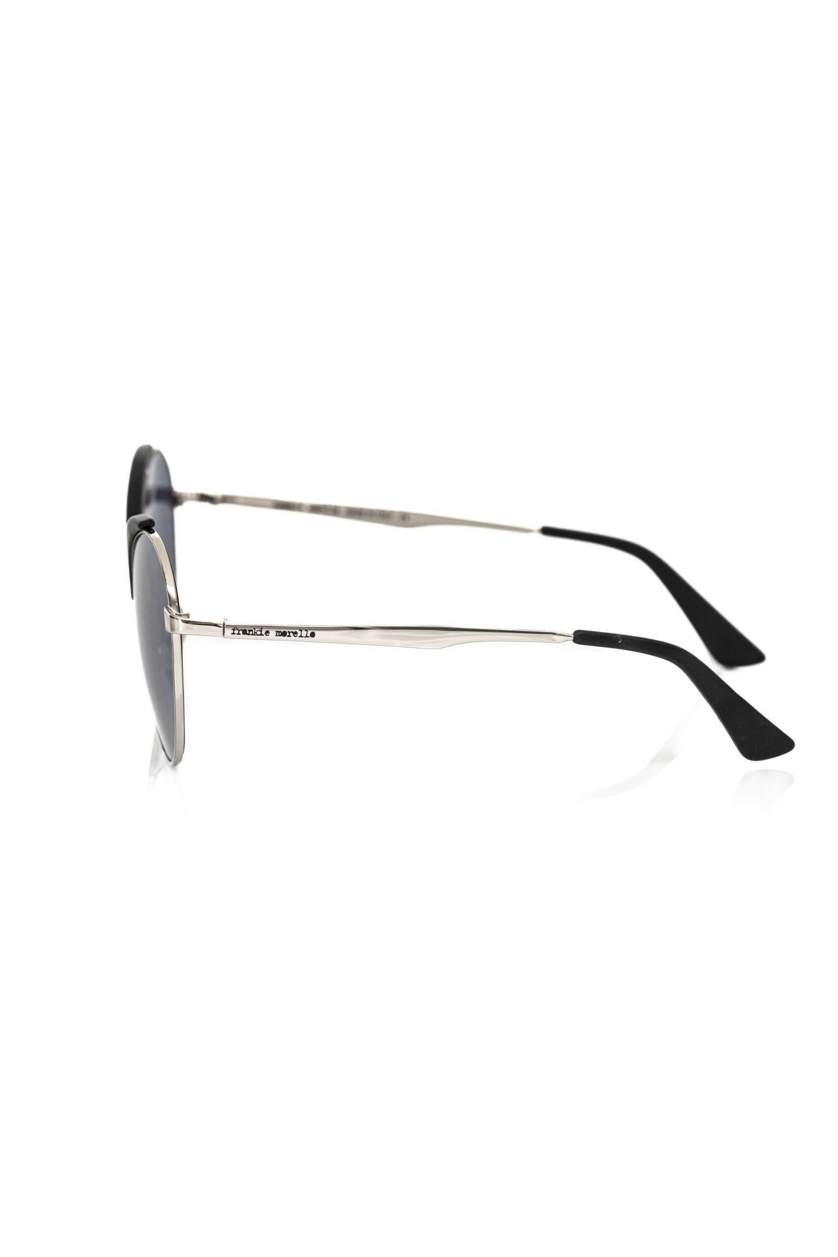 Frankie Morello Black Metallic Fiber Women's Sunglasses.