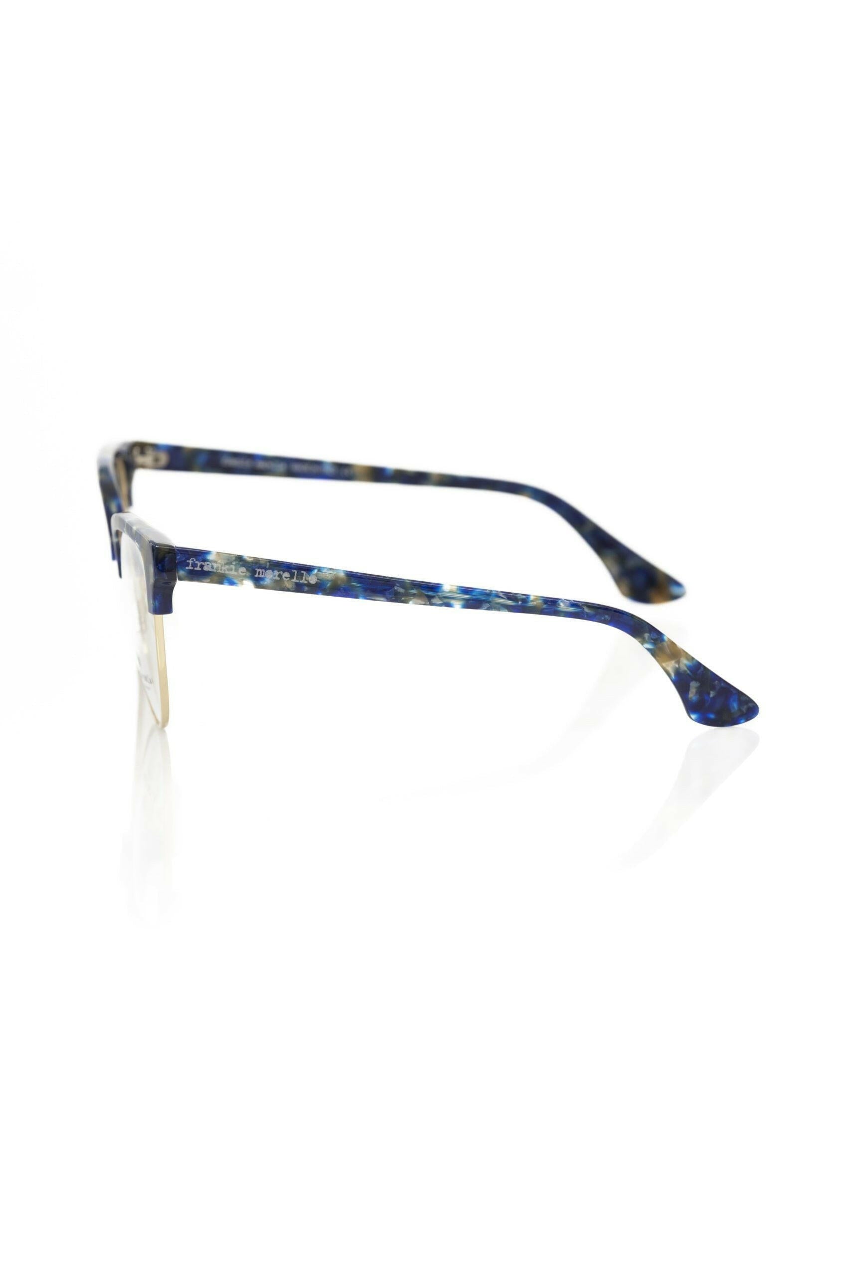 Frankie Morello Blue Metallic Women's Eyeglass Frame.