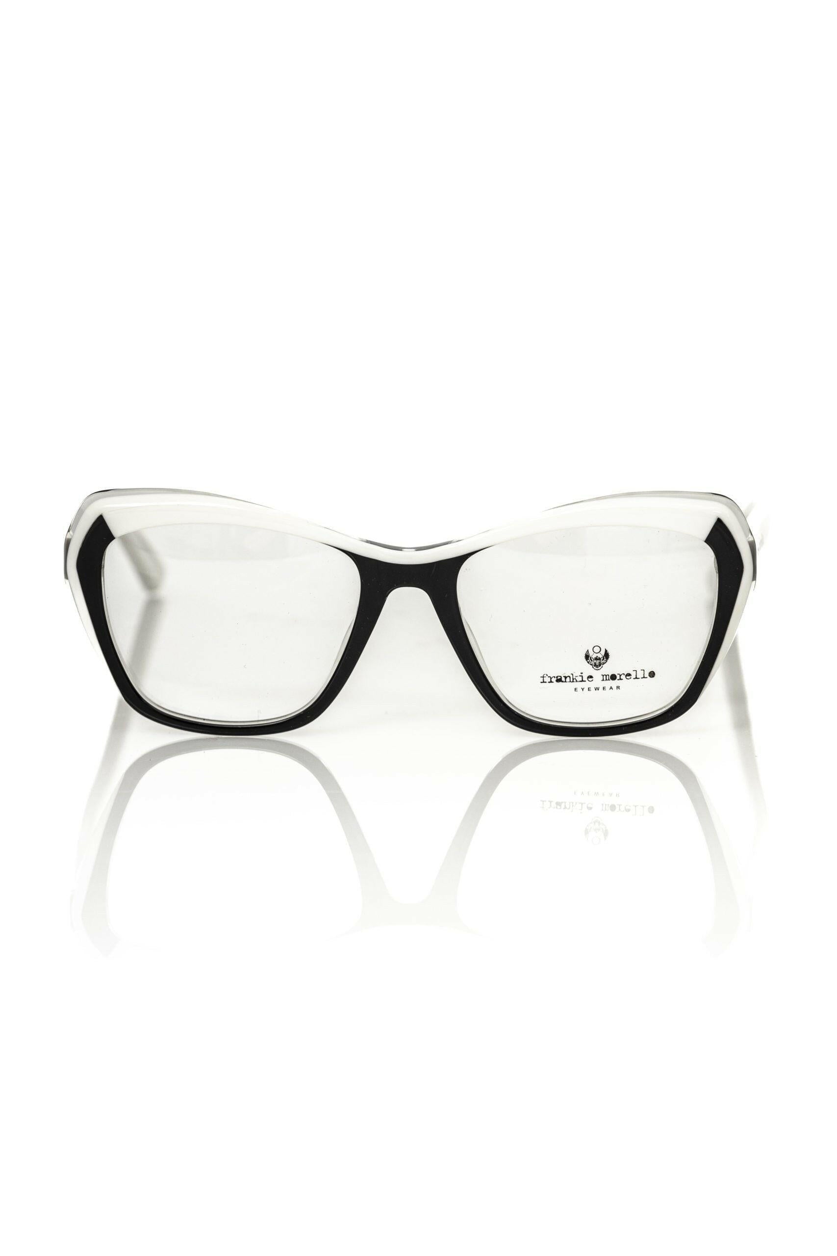 Frankie Morello Black Acetate Women's Eyeglass Frame.