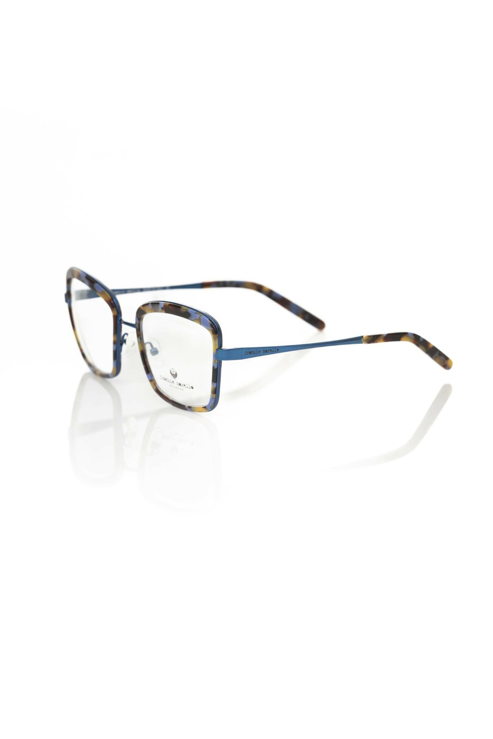 Frankie Morello Blue Metallic Women's Eyeglass Frame.