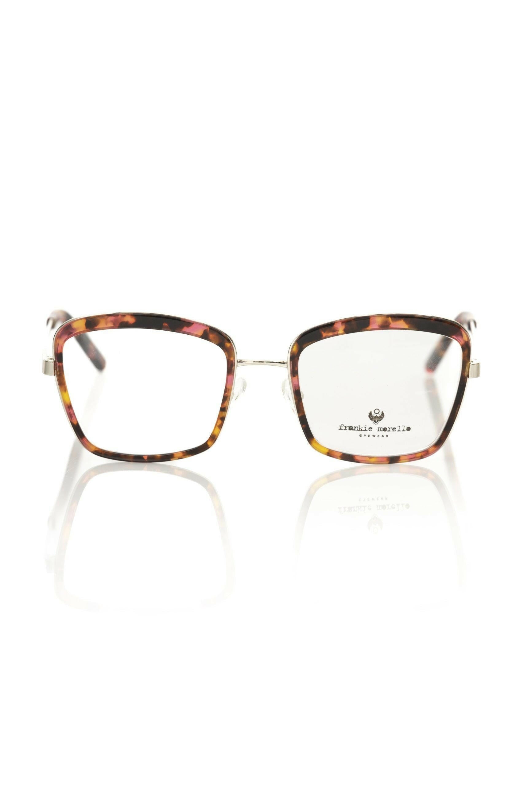 Frankie Morello Red Metallic Women's Eyeglass Frame.