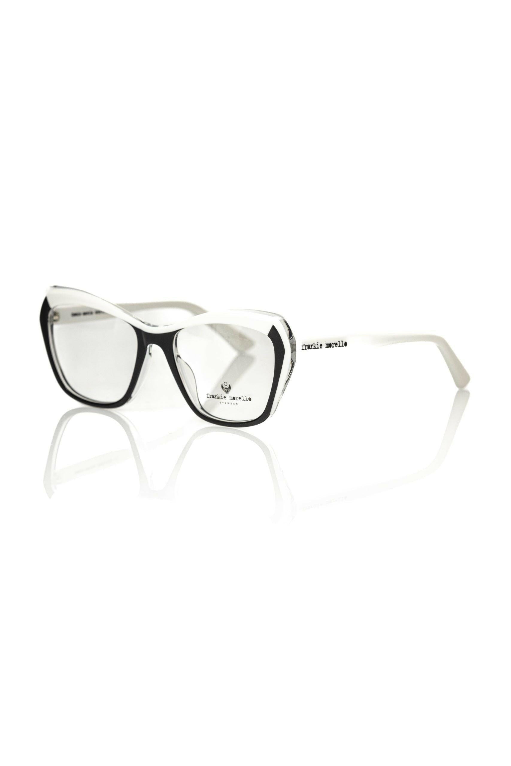 Frankie Morello Black Acetate Women's Eyeglass Frame.