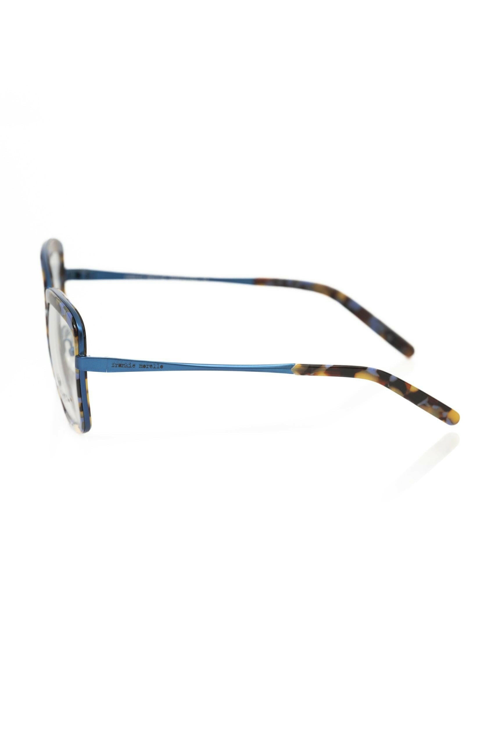 Frankie Morello Blue Metallic Women's Eyeglass Frame.