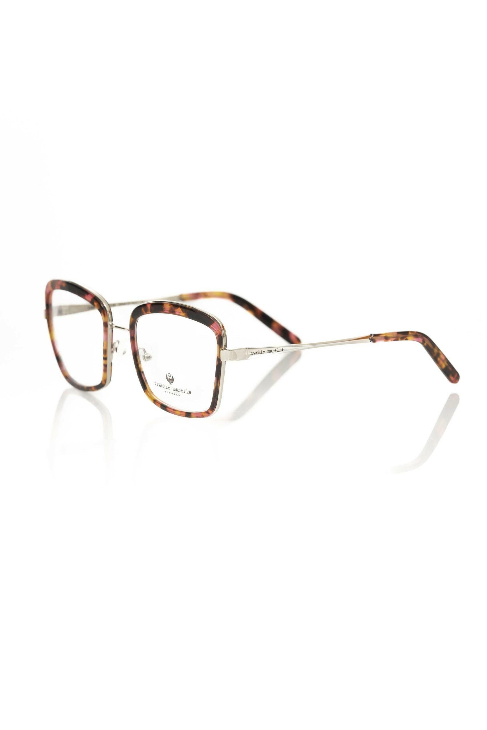 Frankie Morello Red Metallic Women's Eyeglass Frame.