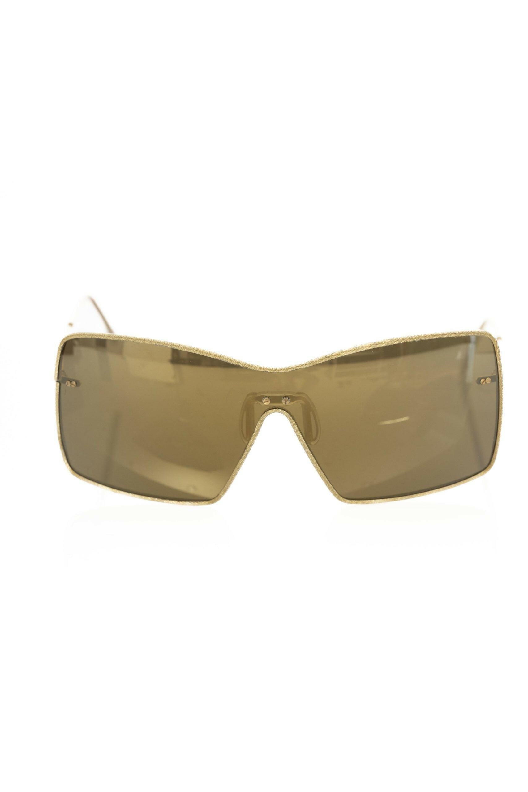 Frankie Morello Gold Metallic Fiber Women's Sunglass.