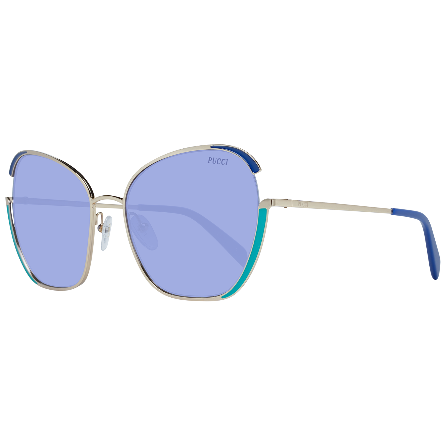 Emilio Pucci Gold Women Sunglass.