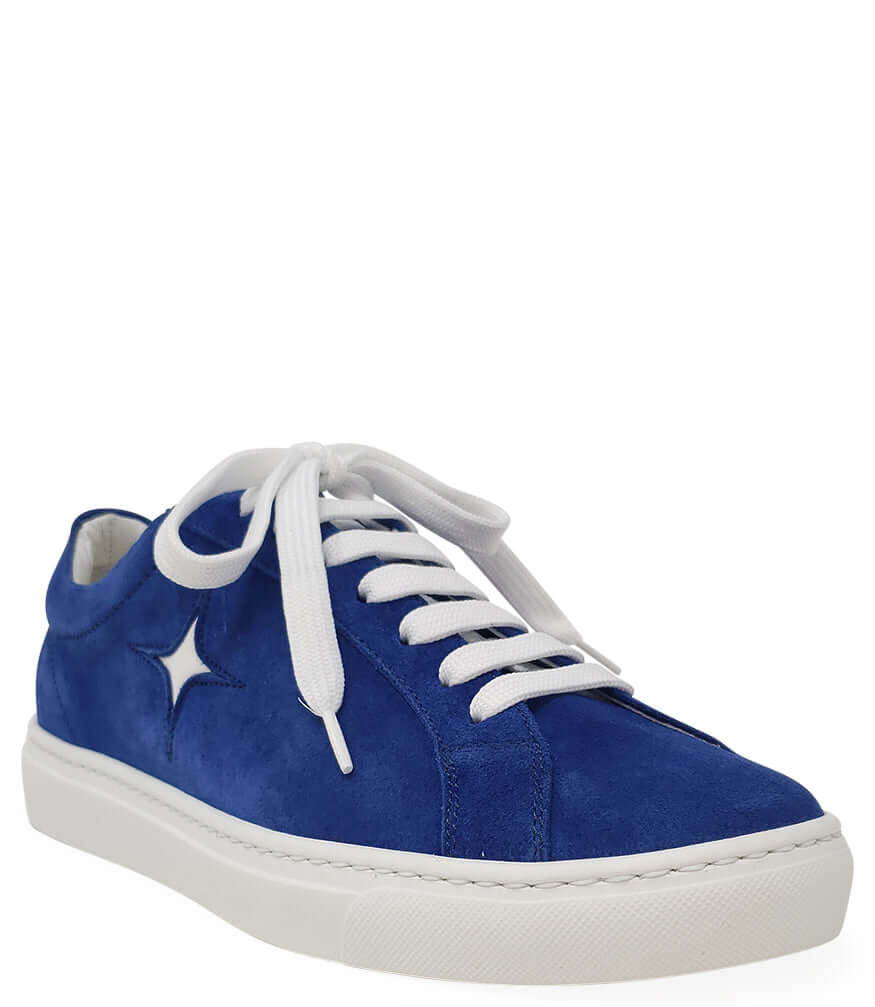 Blue Suede Sirius Star Mens Sneaker