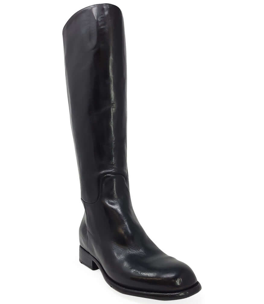Black Flat Knee High Boot