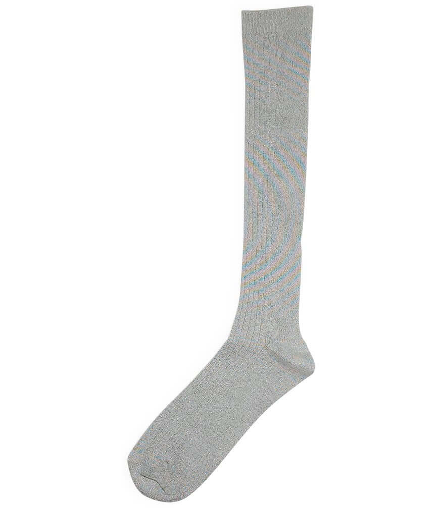 Alto Milano White Zoe Long Socks