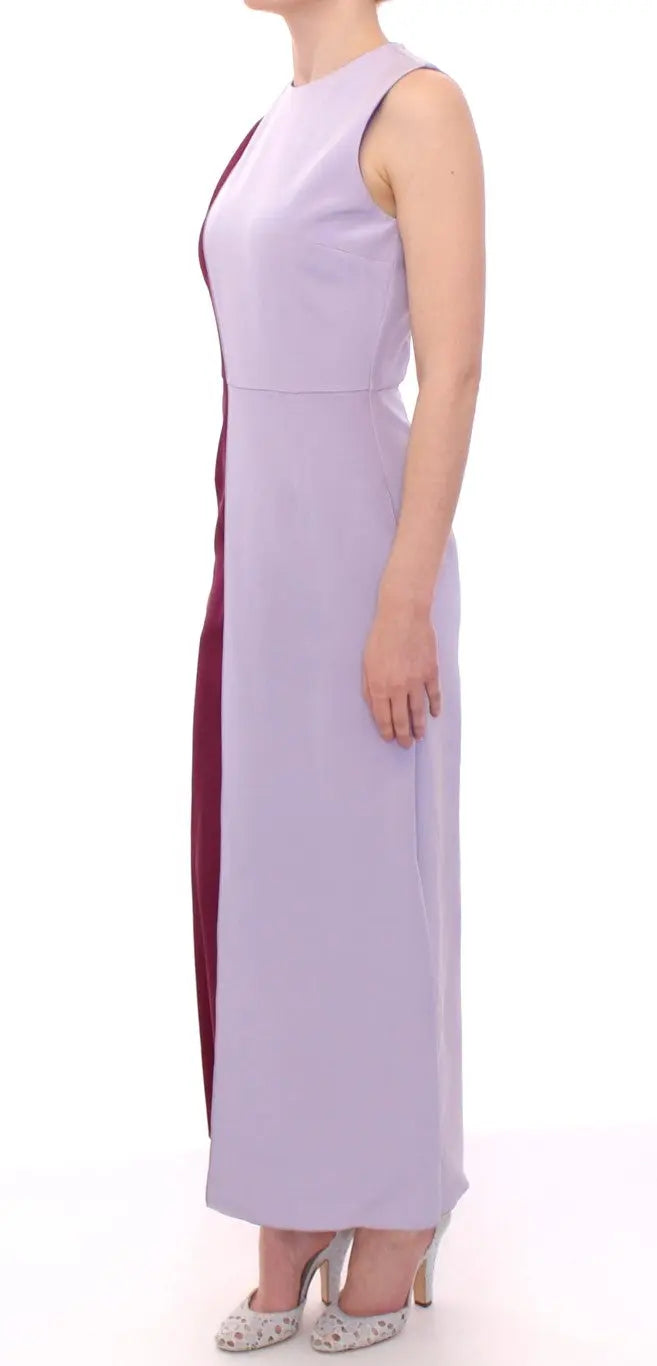Barbara Casasola Elegant Long Silk Gown in Lavender Barbara Casasola
