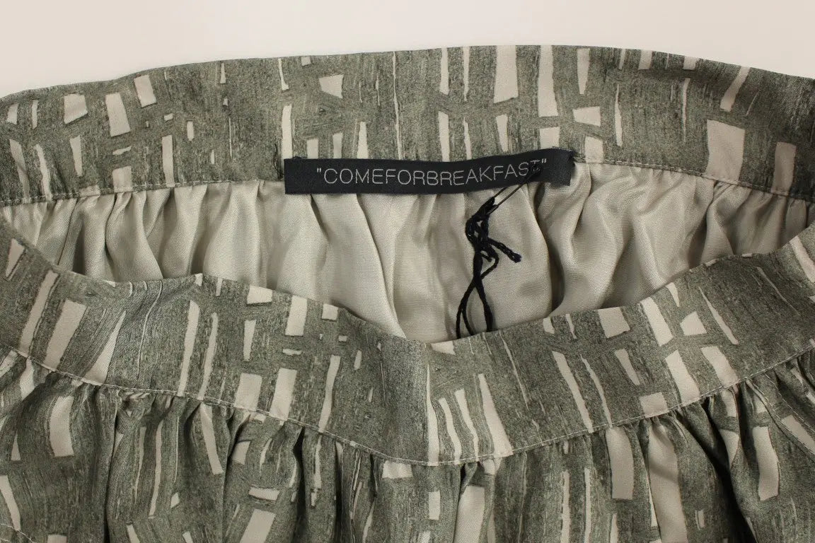 Comeforbreakfast Chic Gray Pleated Mini Skirt - MaraFormigone