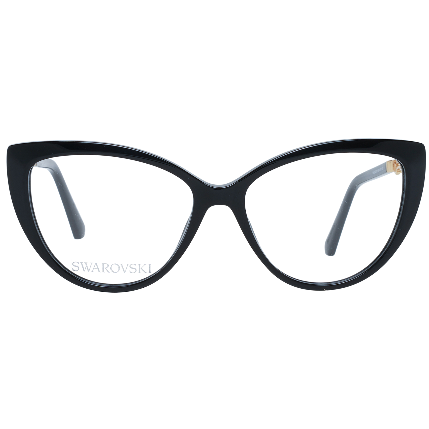 Swarovski Elegant Black Cat Eye Designer Eyeglasses.