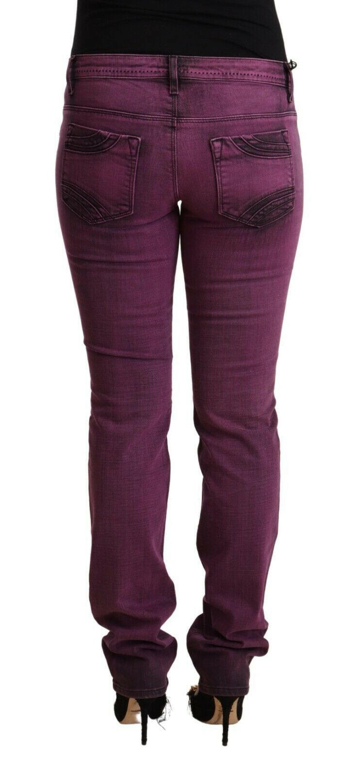 Costume National Purple Cotton Stretch Slim Fit Denim Jeans.