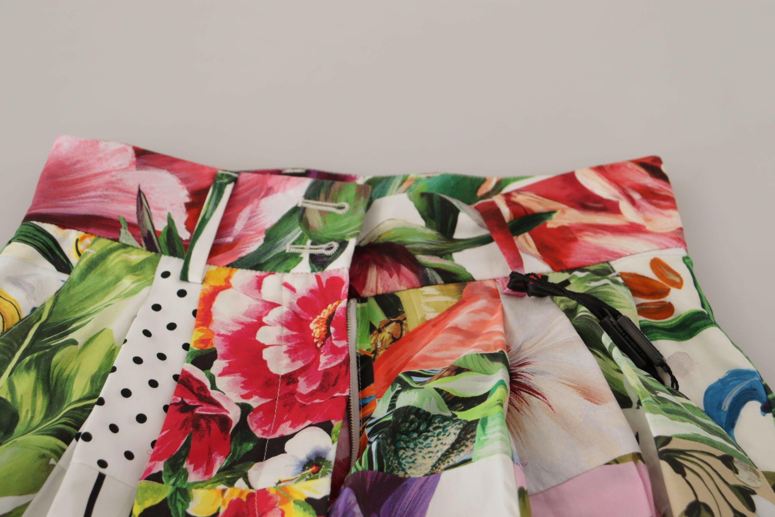 Dolce & Gabbana Multicolor High Waist Hot Pants Shorts.