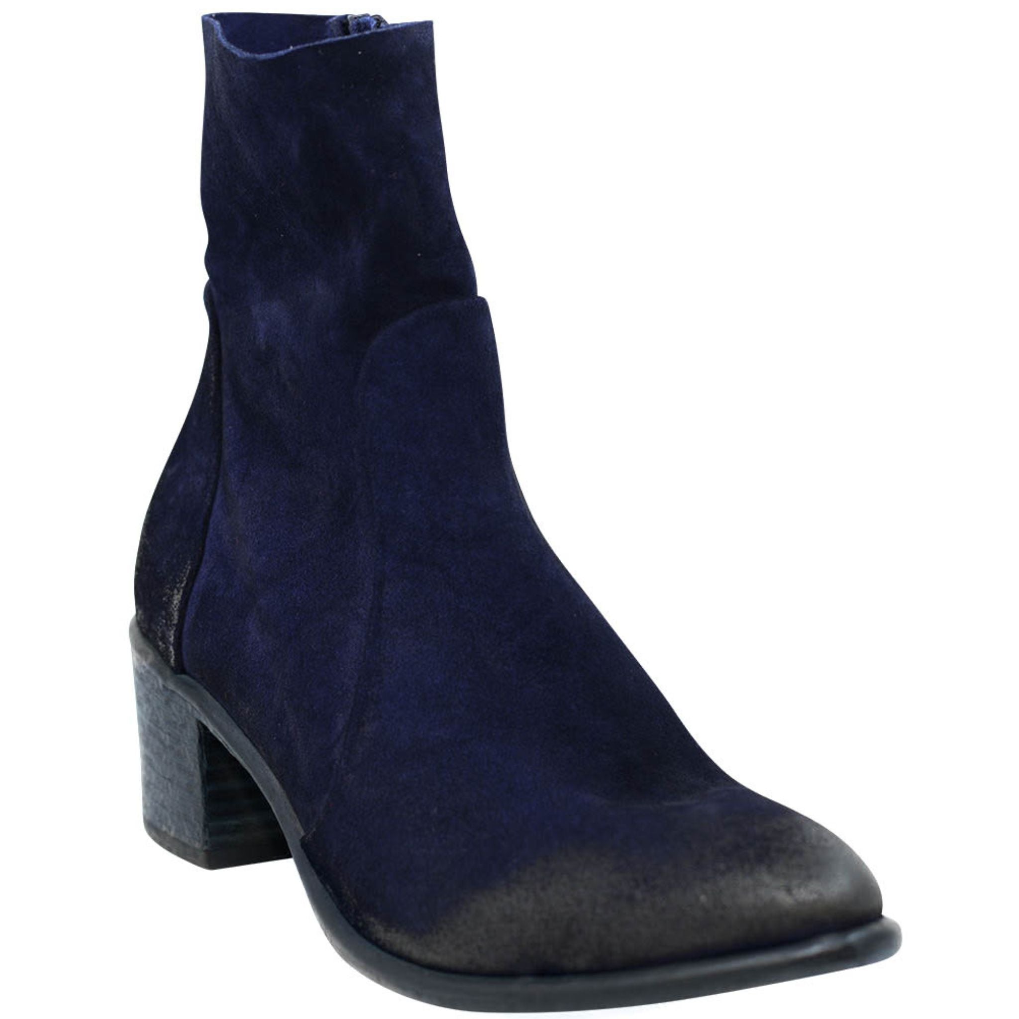 Navy Suede Ankle Boot