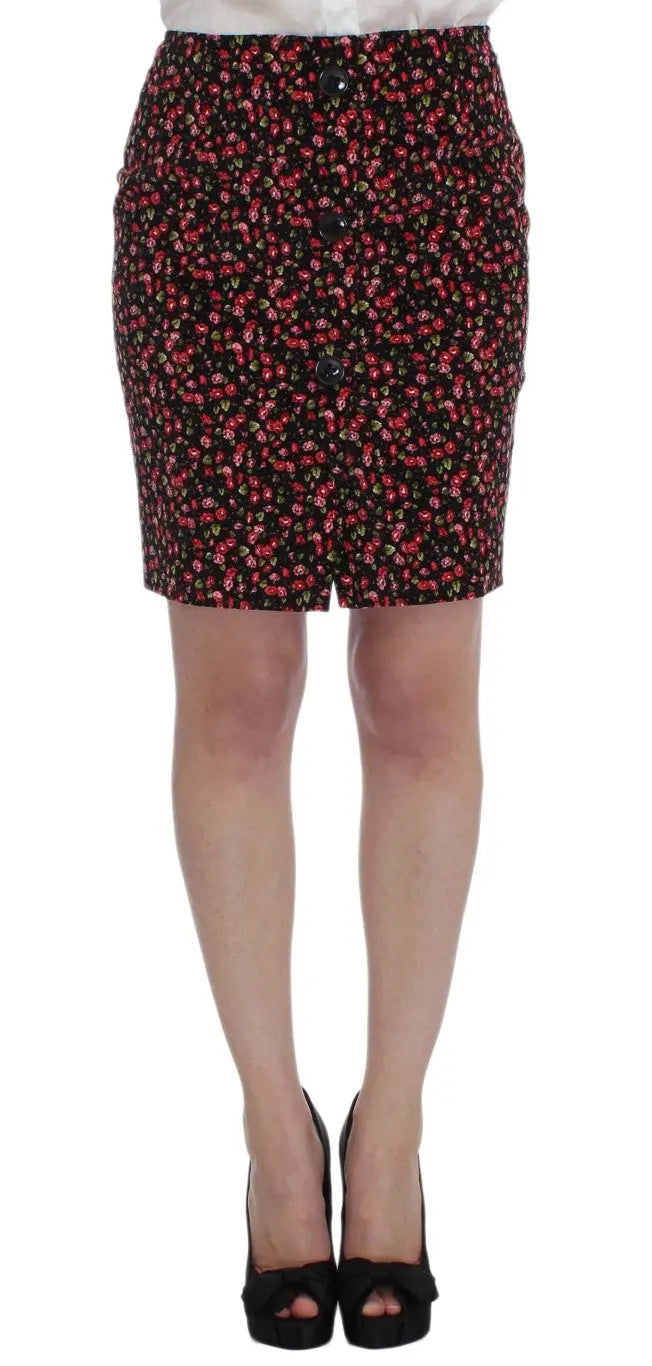 BENCIVENGA Elegant Floral Two-Piece Skirt Suit Set - MaraFormigone