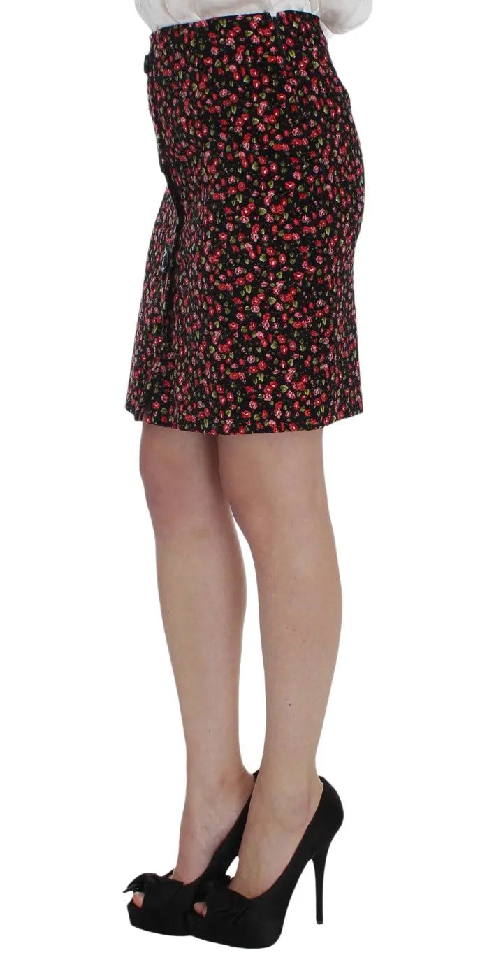 BENCIVENGA Elegant Floral Two-Piece Skirt Suit Set - MaraFormigone
