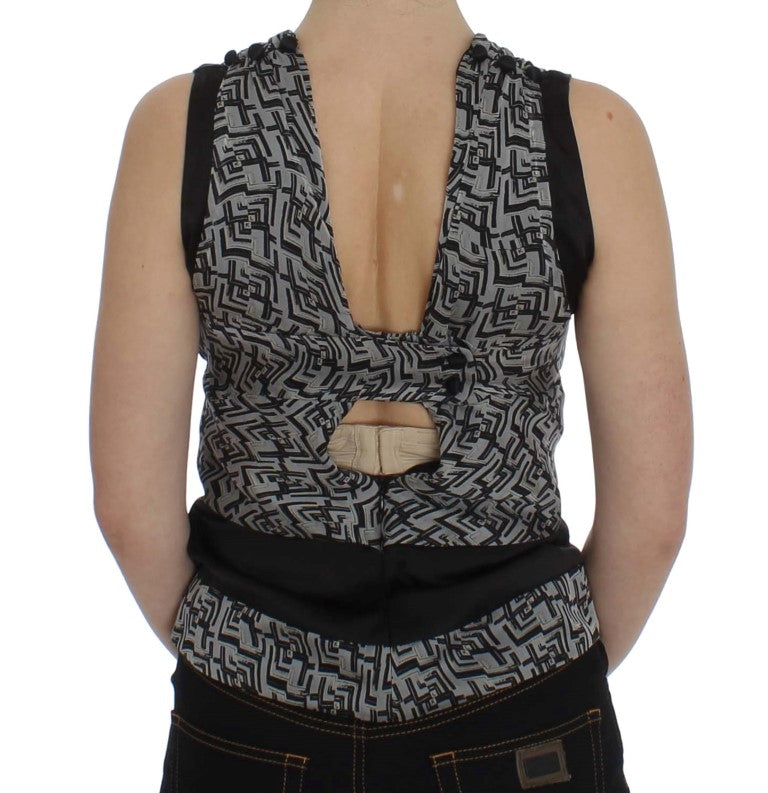 Karl Lagerfeld Elegant Silk Blouse with Logo Detailing Karl Lagerfeld