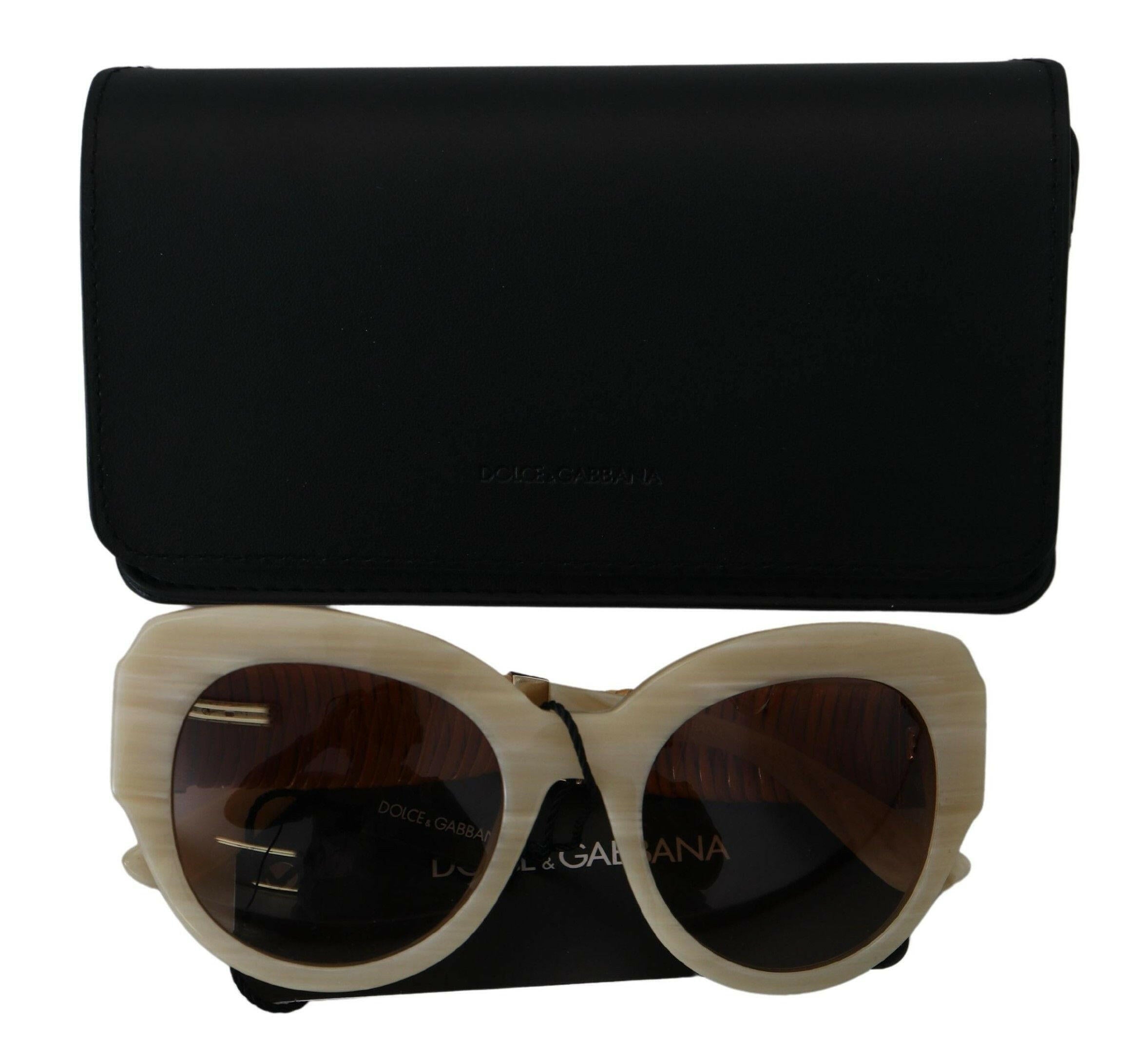 Dolce & Gabbana Beige Acetate Full Rim Brown Lense DG4294 Sunglasses.