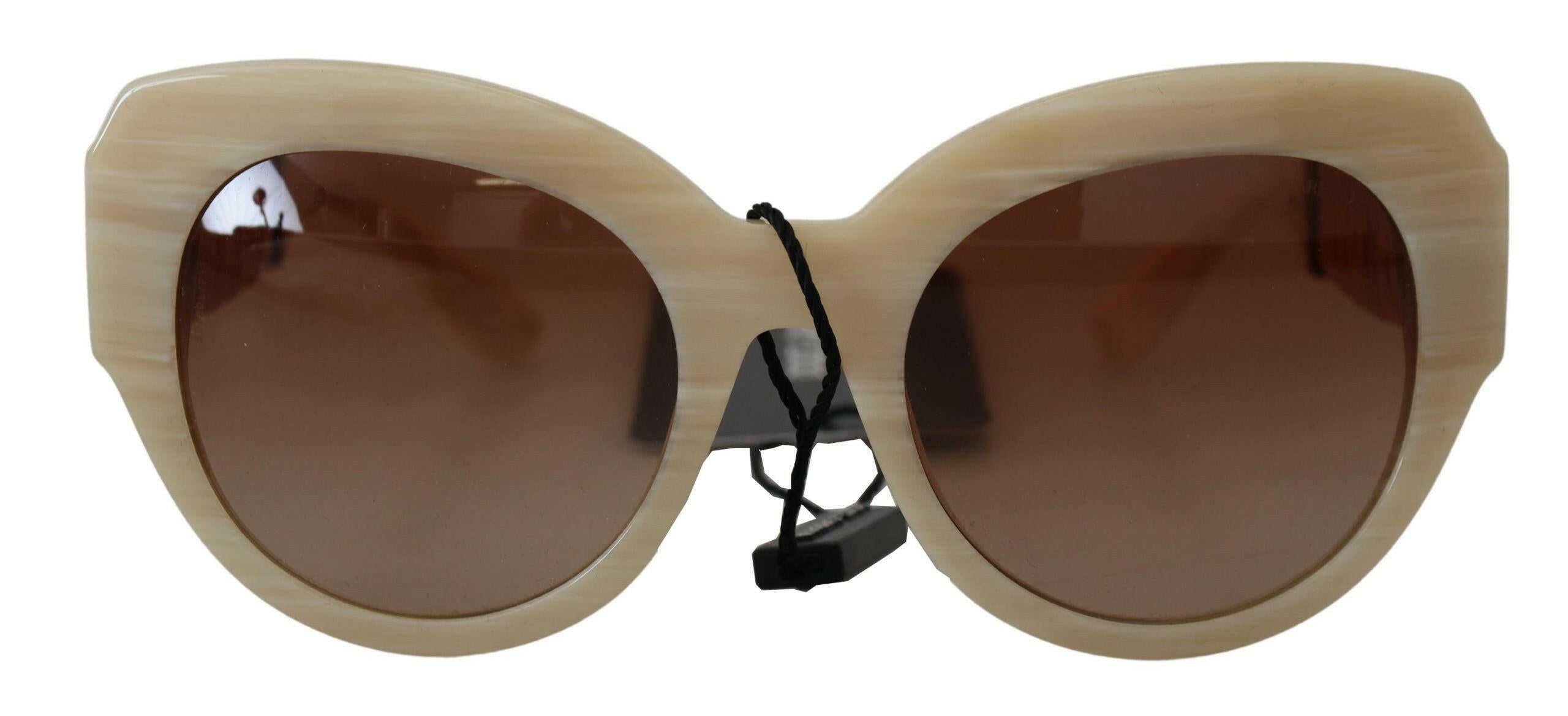 Dolce & Gabbana Beige Acetate Full Rim Brown Lense DG4294 Sunglasses.