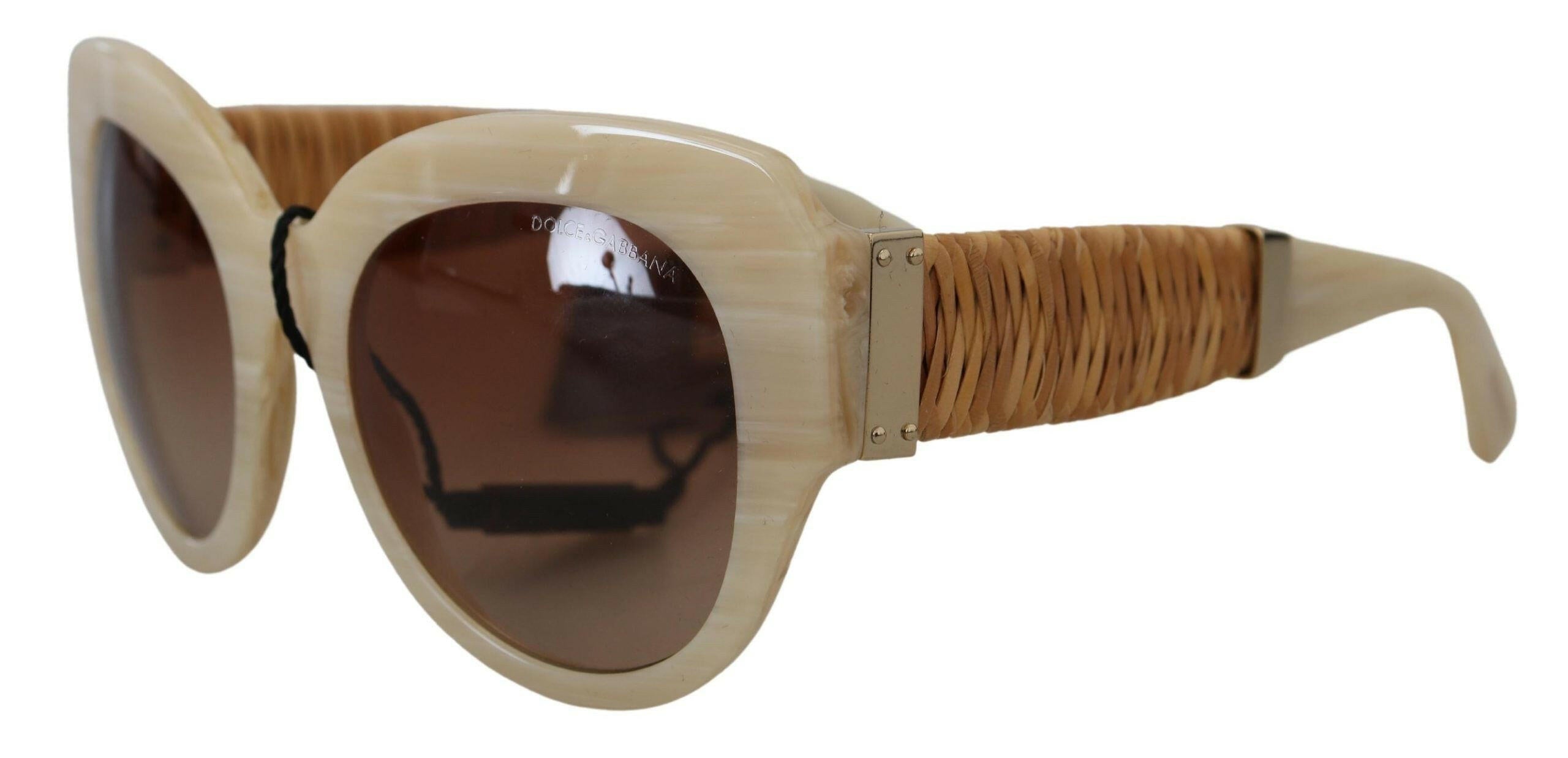 Dolce & Gabbana Beige Acetate Full Rim Brown Lense DG4294 Sunglasses.