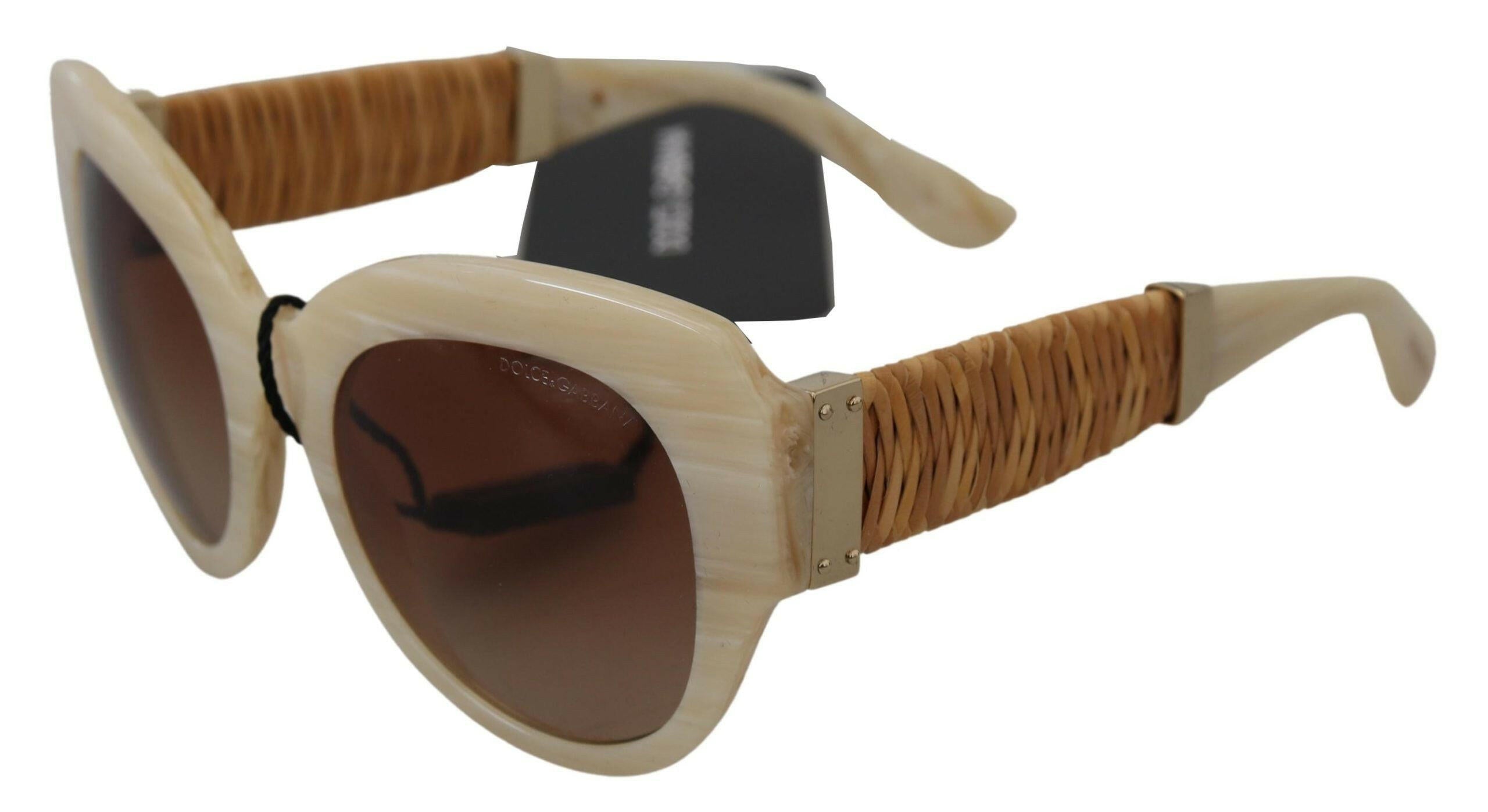 Dolce & Gabbana Beige Acetate Full Rim Brown Lense DG4294 Sunglasses.
