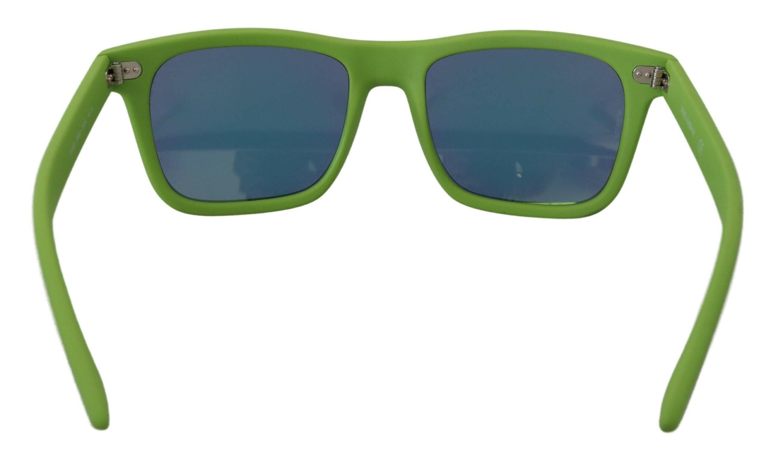 Dolce & Gabbana Green Rubber Full Rim Frame Shades DG6095 Acid Sunglasses.